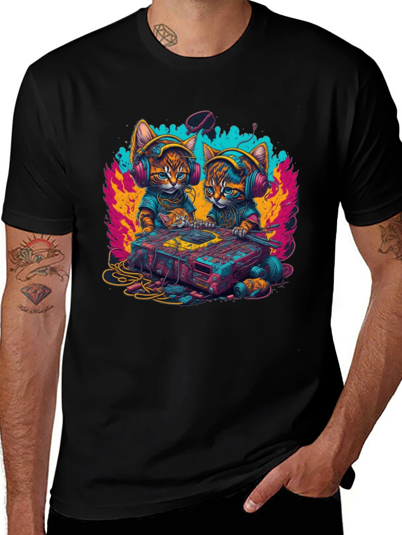 DJ Cat T-Shirt - Music Lover Tee
