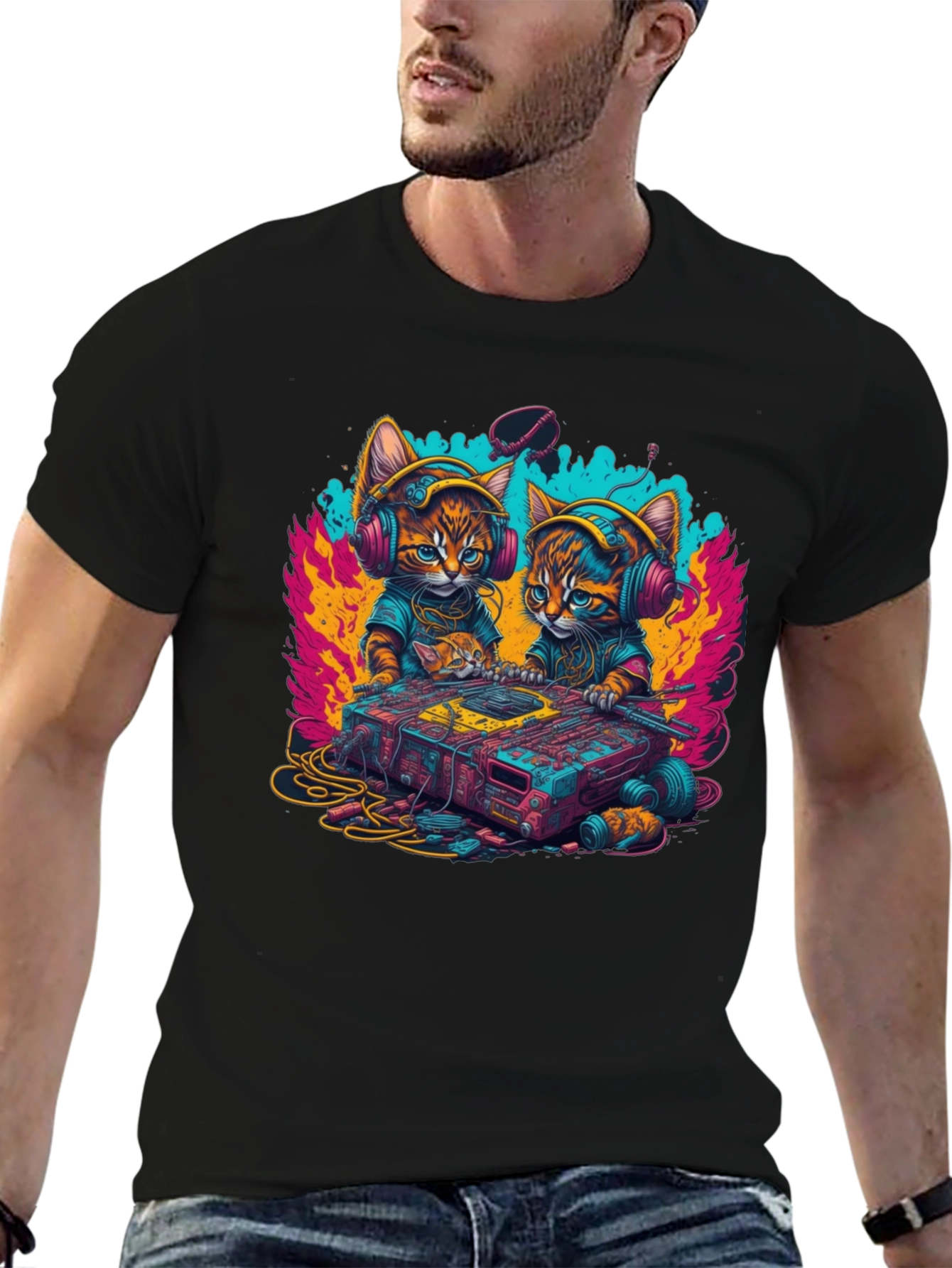 DJ Cat T-Shirt - Music Lover Tee