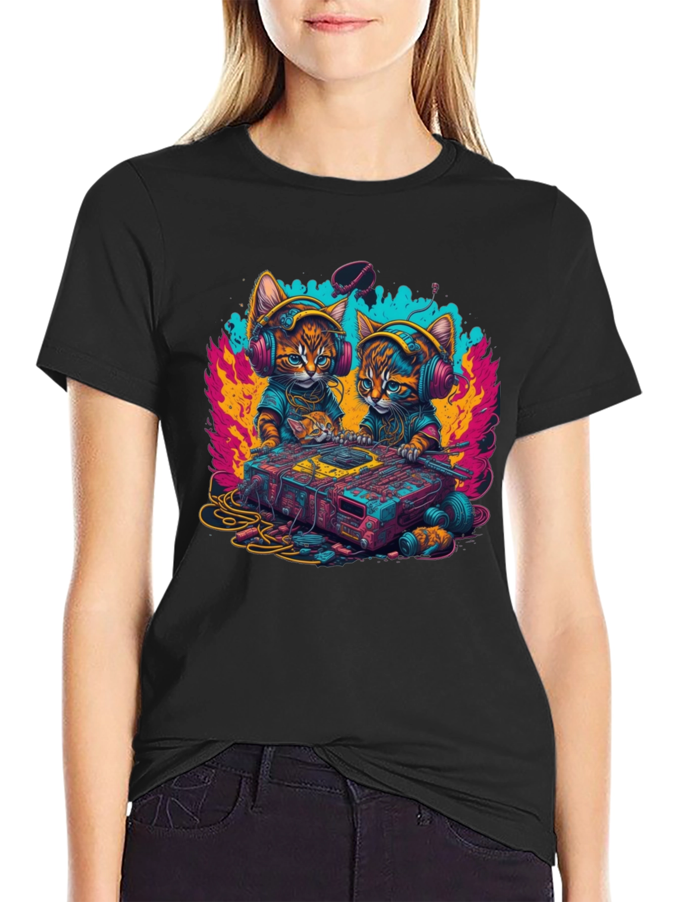 DJ Cat T-Shirt - Music Lover Tee