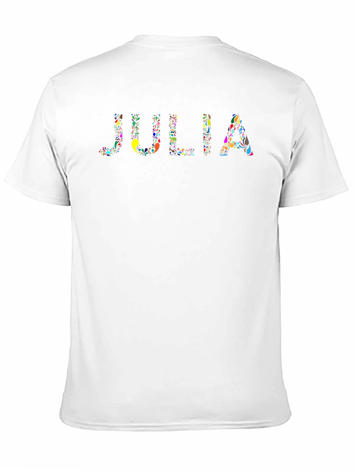 Julia Personalized Floral Tee - Custom Name T-Shirt