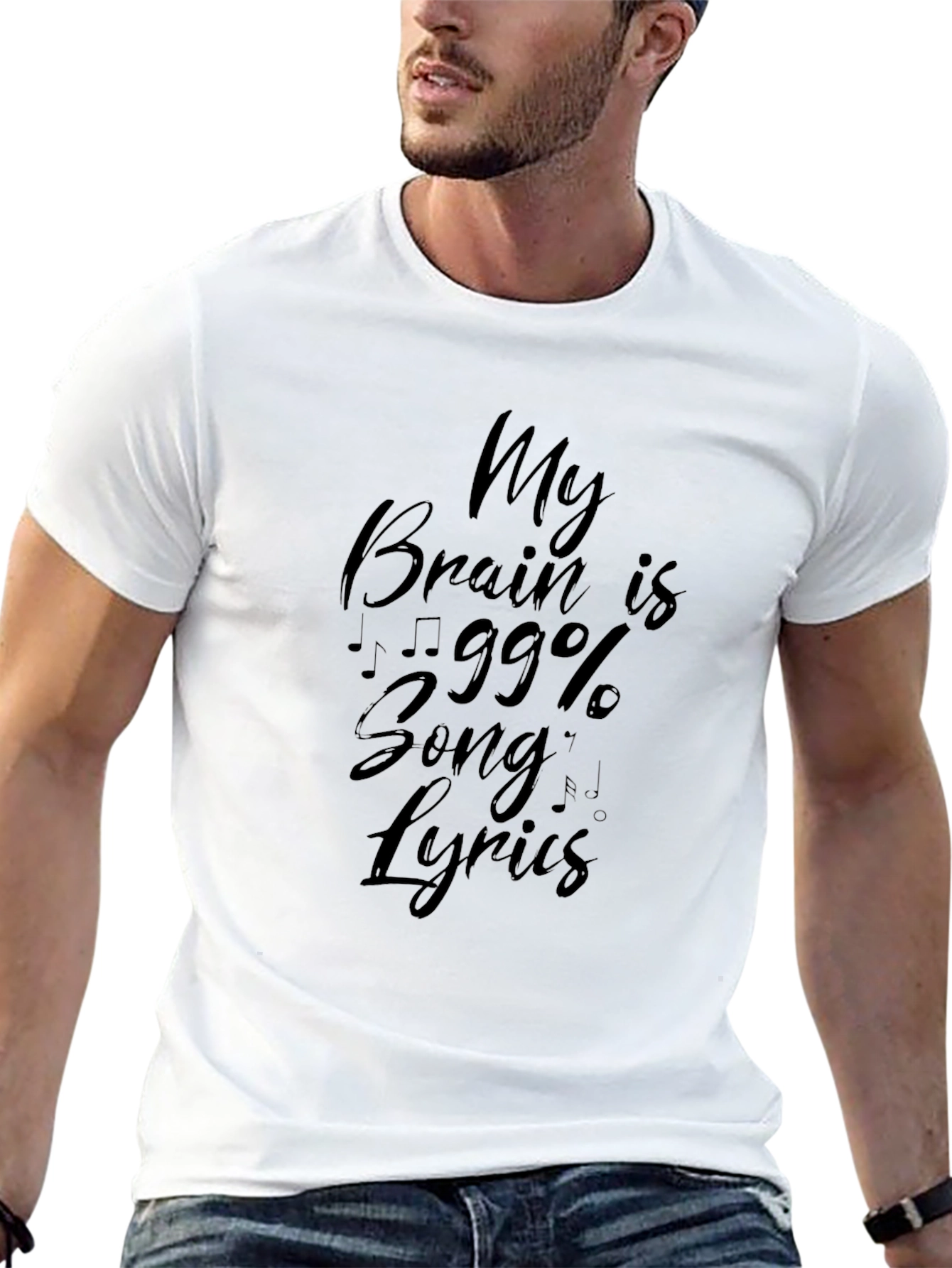 Funny Music Lover T-Shirt - 99% Song Lyrics Tee
