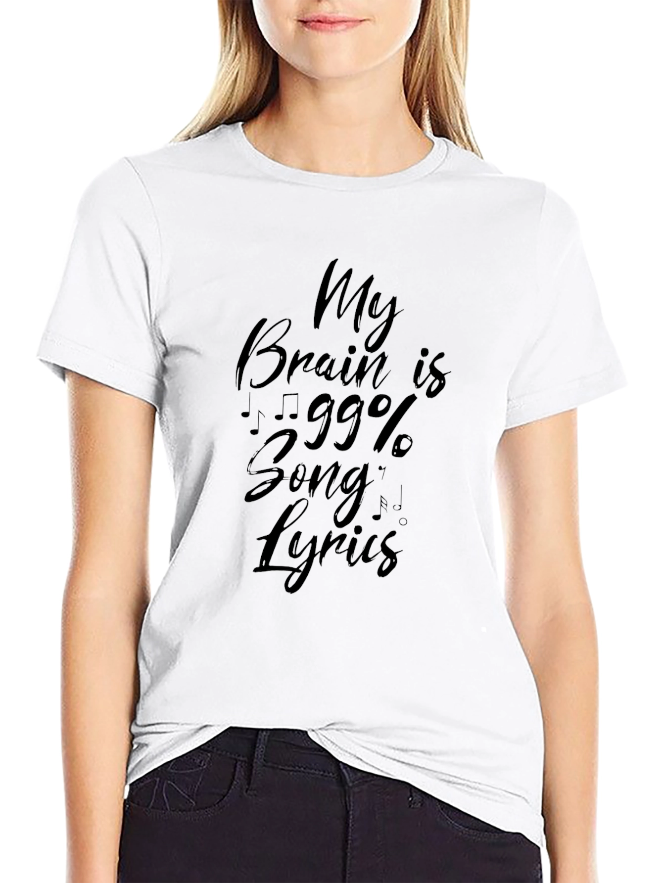 Funny Music Lover T-Shirt - 99% Song Lyrics Tee