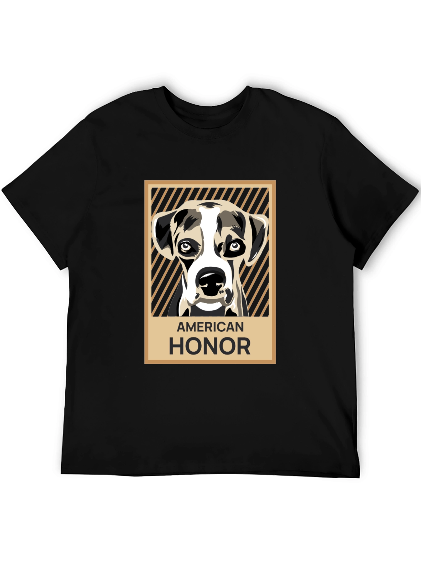American Honor Dog Graphic Tee - Black