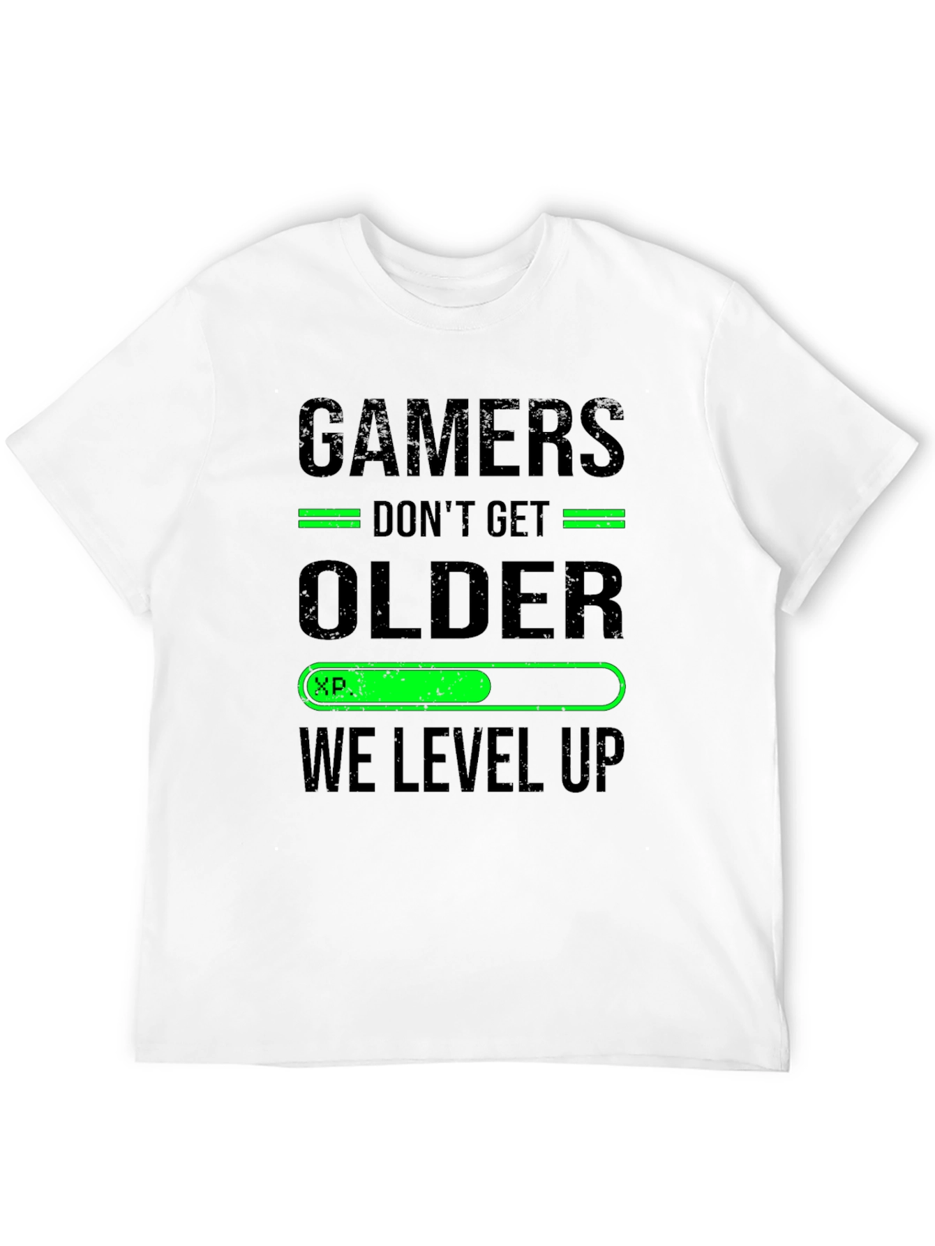 Gamers Level Up Black T-Shirt