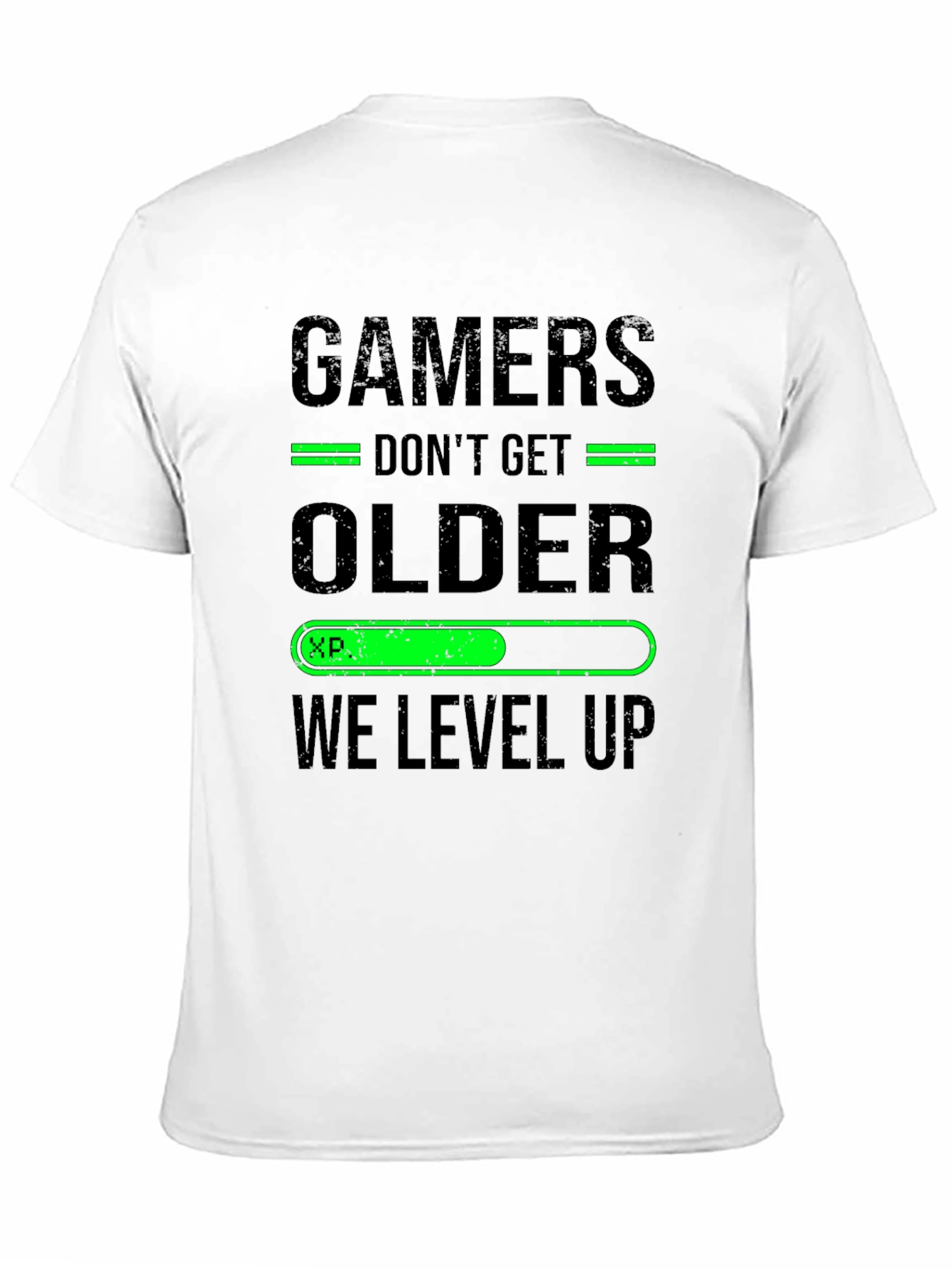 Gamers Level Up Black T-Shirt