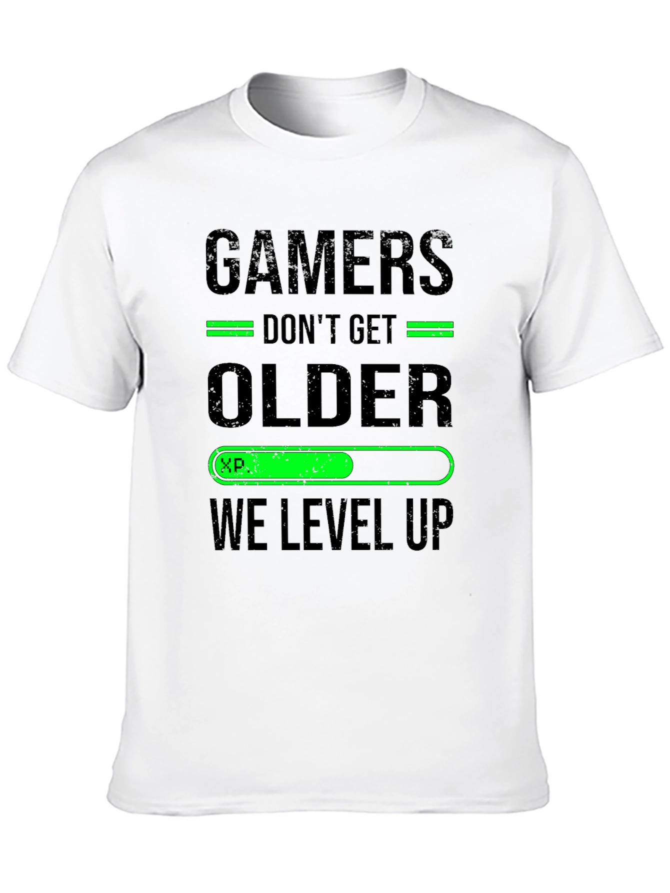 Gamers Level Up Black T-Shirt