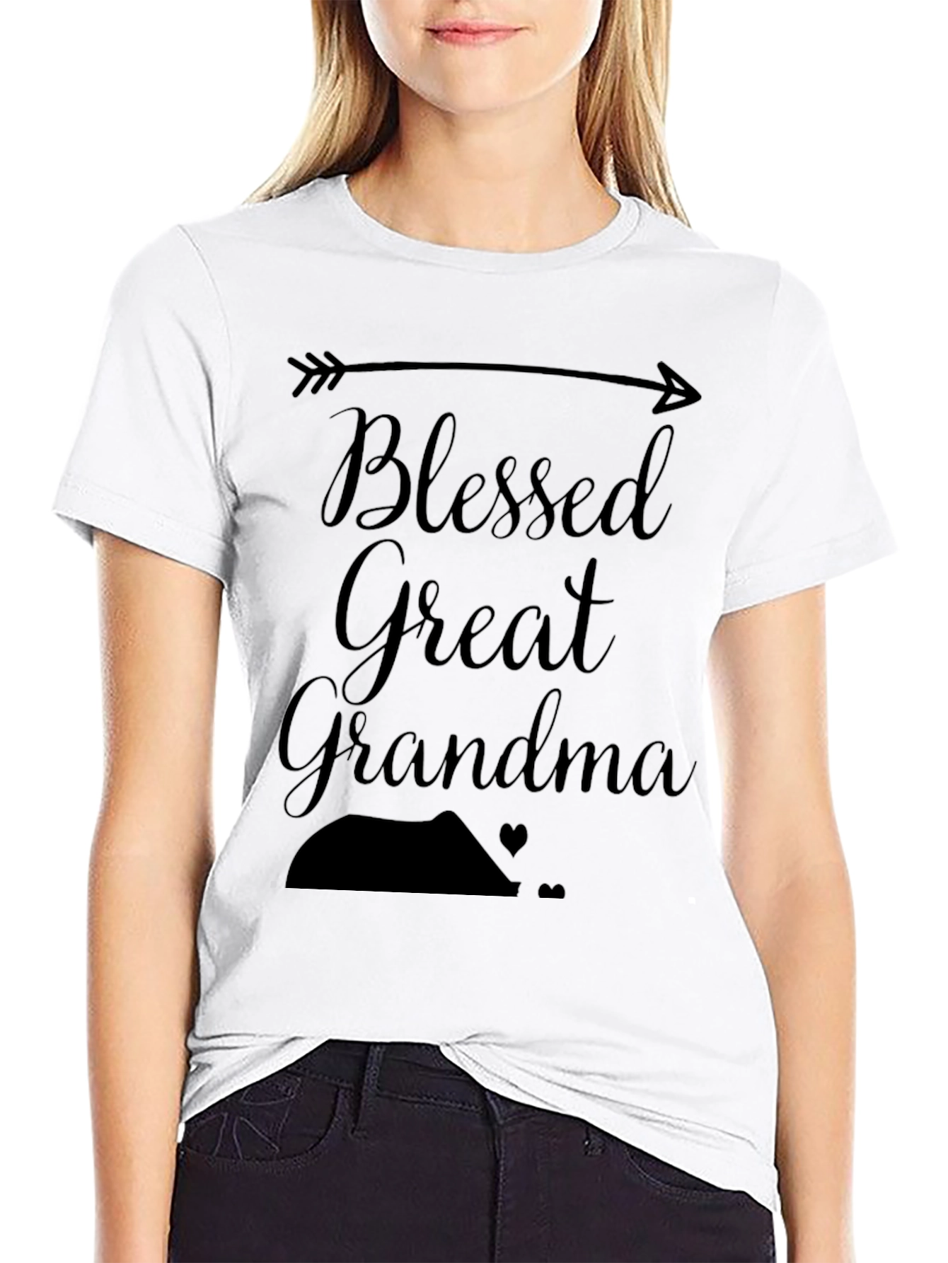 Blessed Great Grandma Black T-Shirt