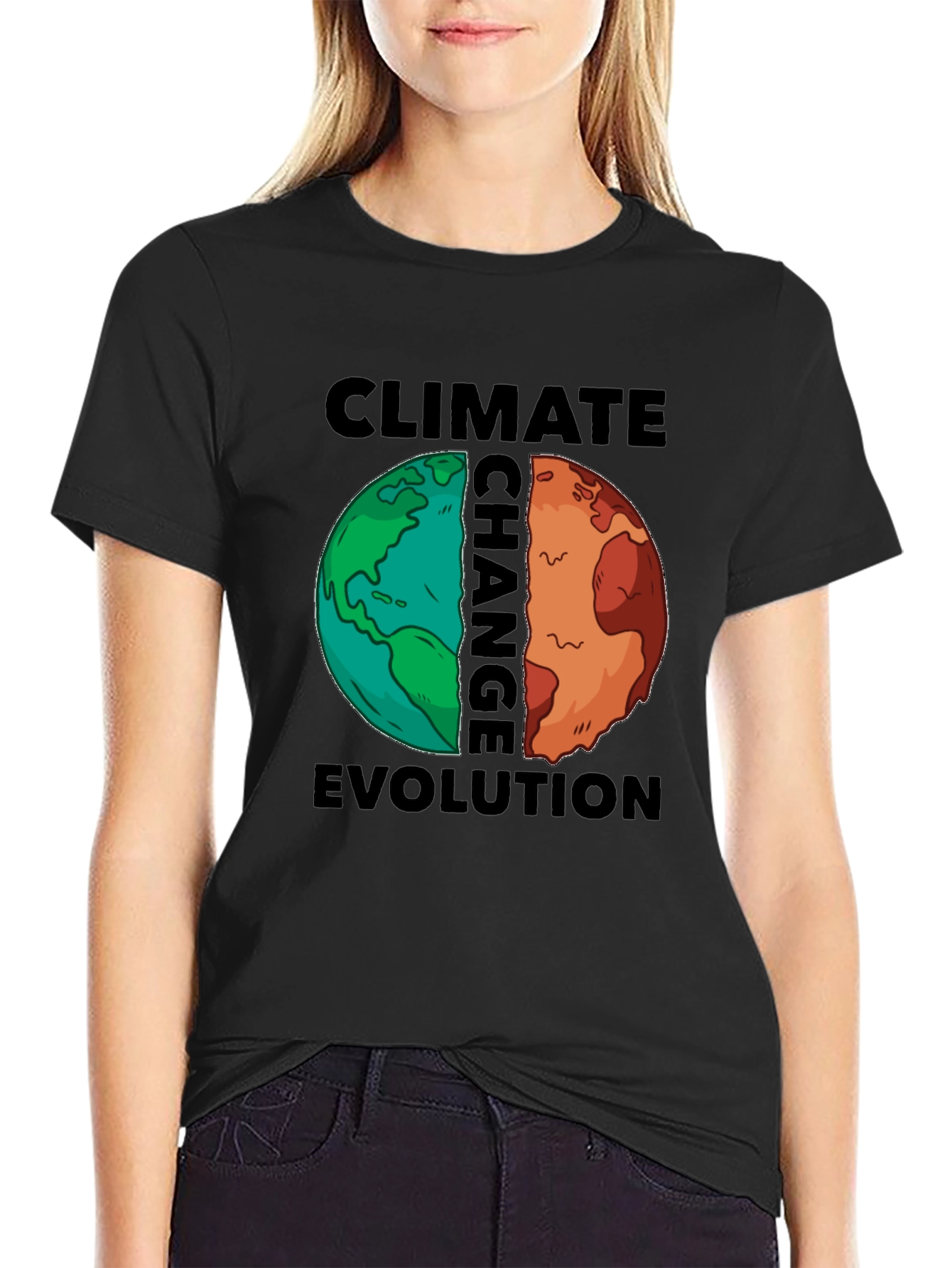 Climate Change T-Shirt Evolution Earth Tee Global Warming Awareness