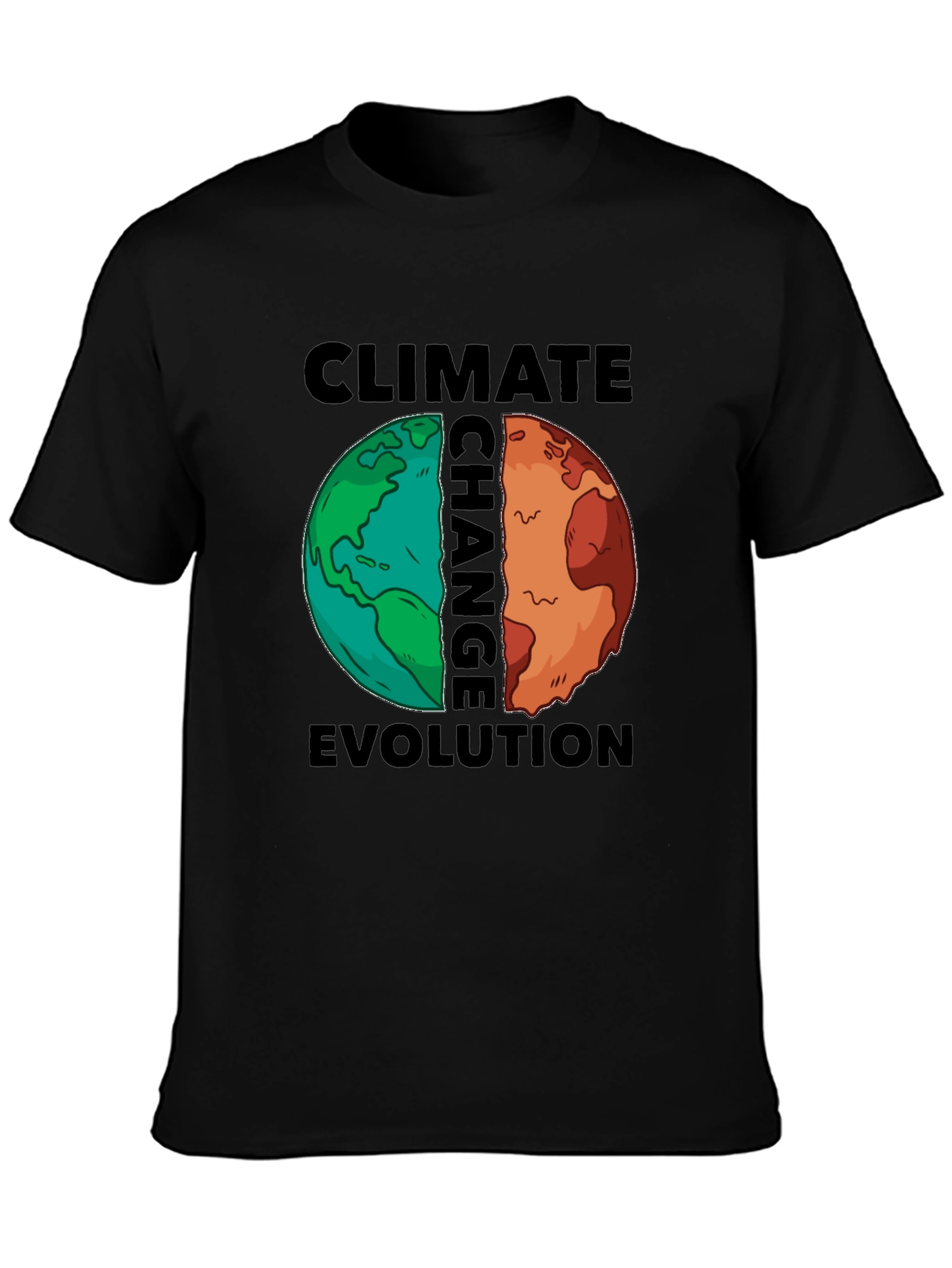 Climate Change T-Shirt Evolution Earth Tee Global Warming Awareness