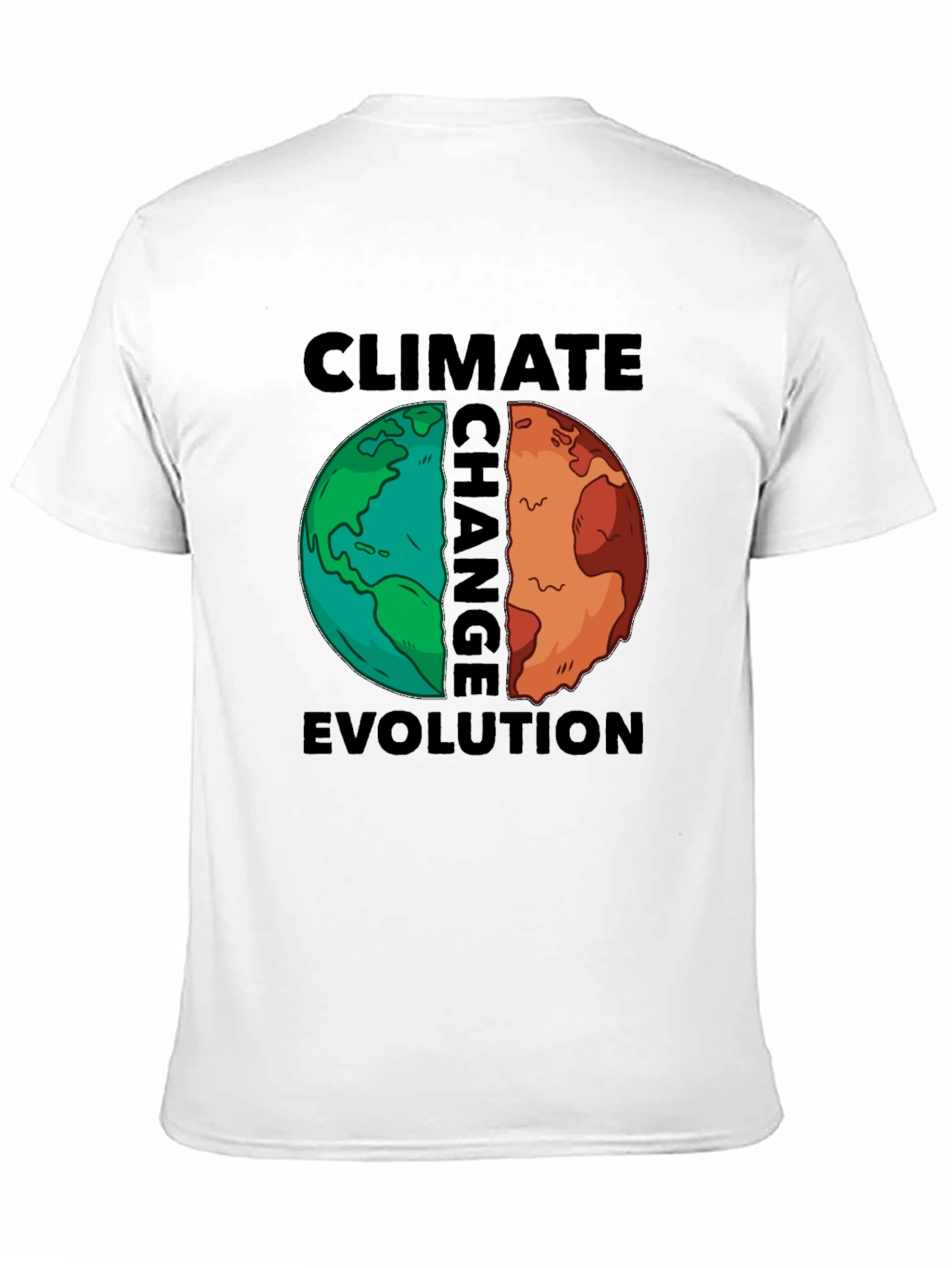 Climate Change T-Shirt Evolution Earth Tee Global Warming Awareness
