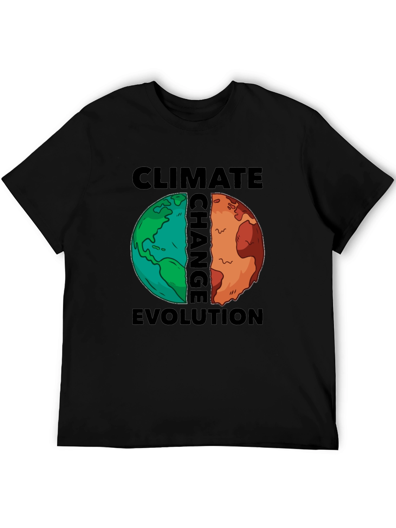 Climate Change T-Shirt Evolution Earth Tee Global Warming Awareness