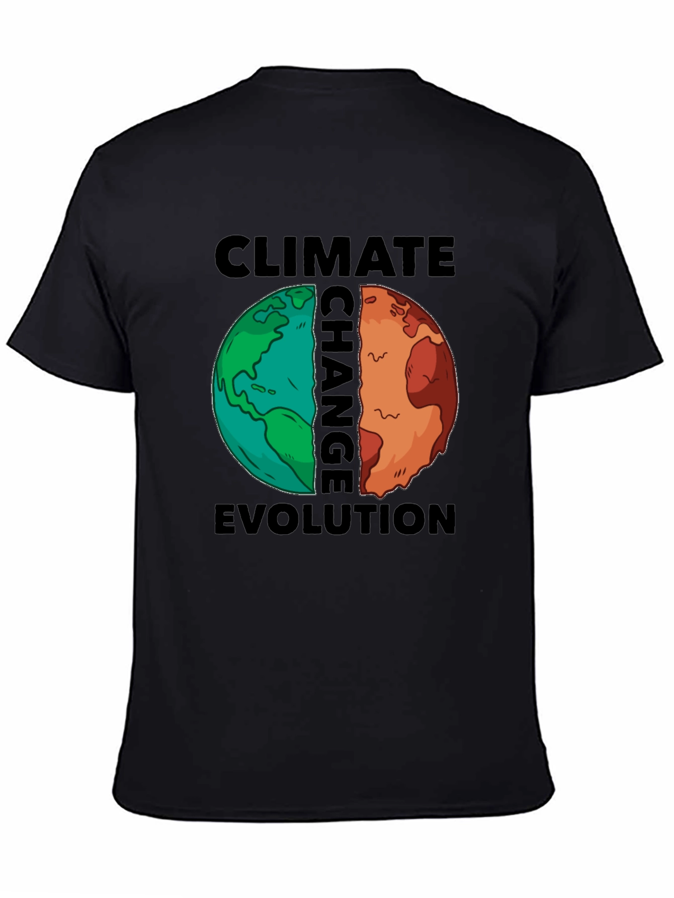 Climate Change T-Shirt Evolution Earth Tee Global Warming Awareness