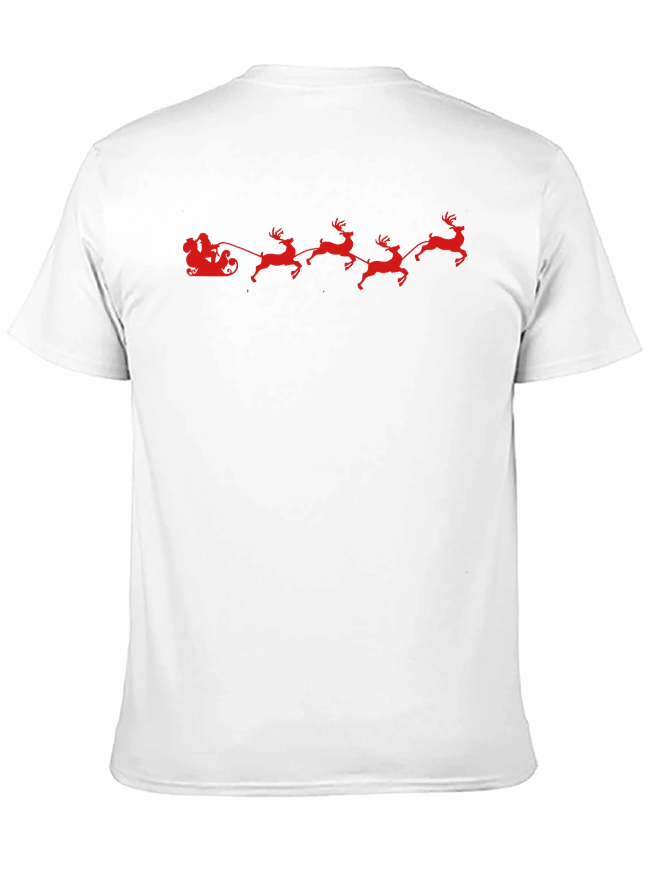 Santas Sleigh Graphic Tee - Holiday Style