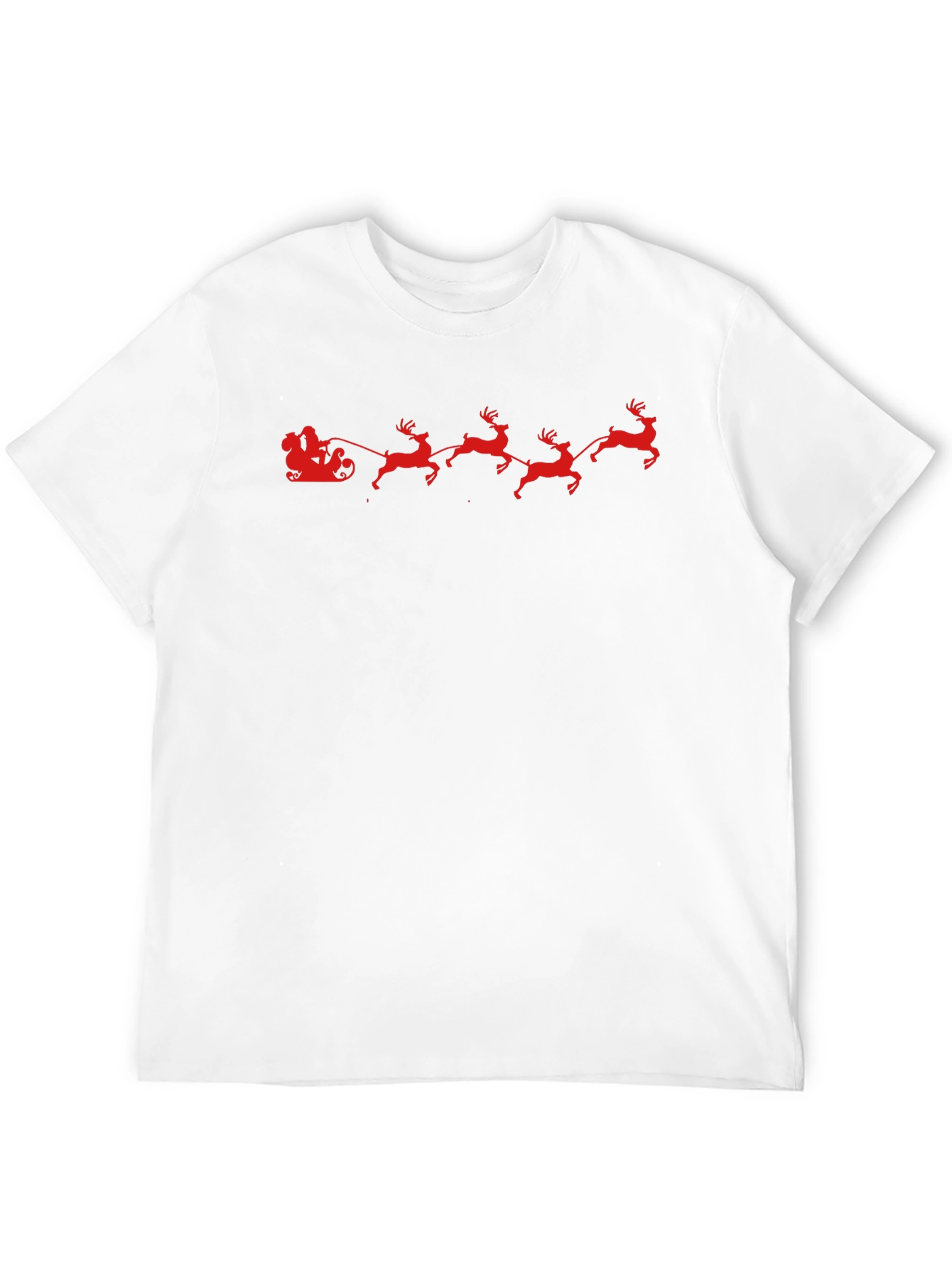 Santas Sleigh Graphic Tee - Holiday Style
