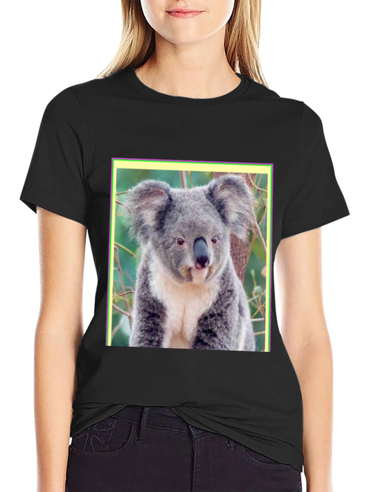 Koala Bear Graphic Tee - Mens Black T-Shirt