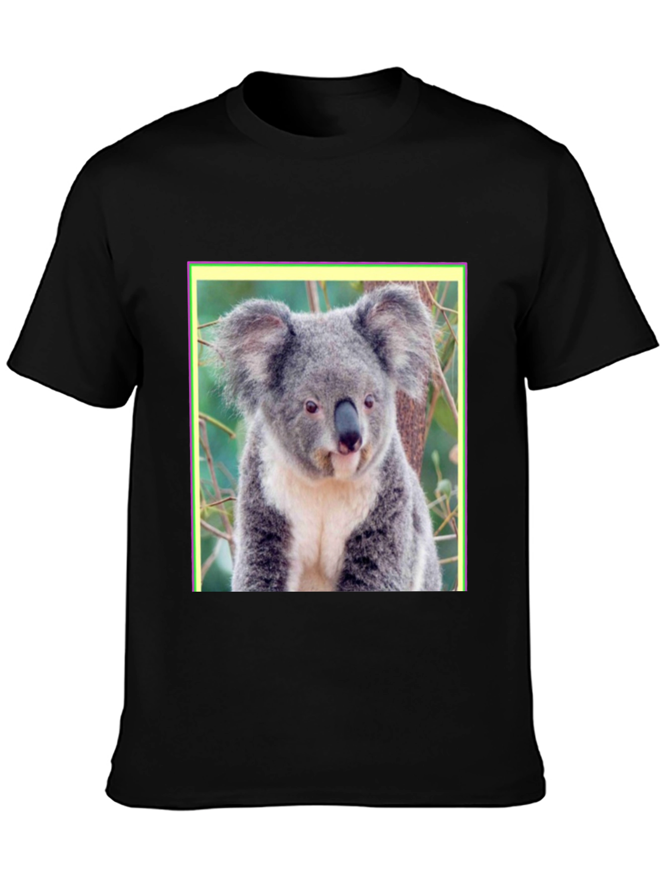 Koala Bear Graphic Tee - Mens Black T-Shirt