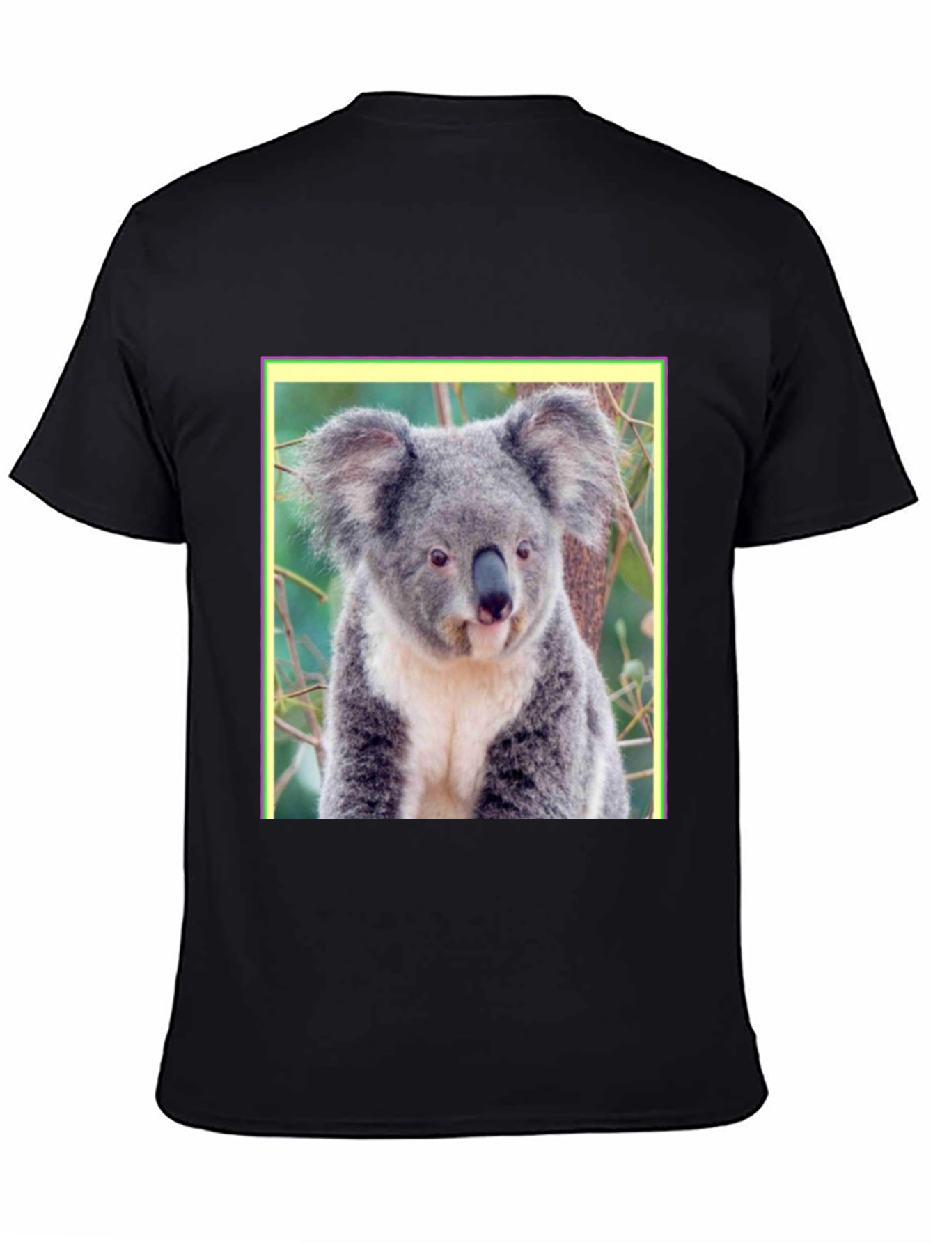 Koala Bear Graphic Tee - Mens Black T-Shirt