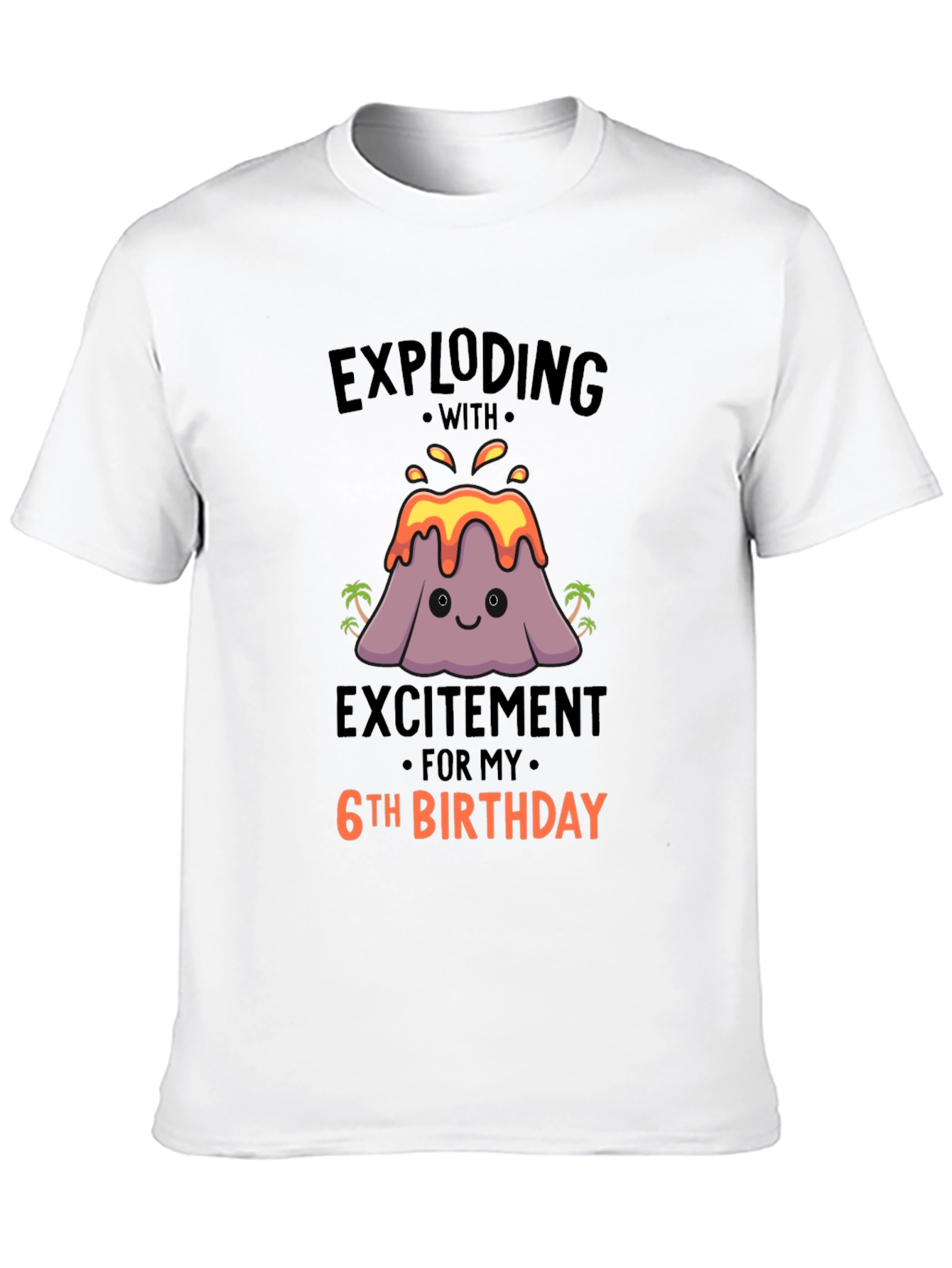 Exploding With Excitement 6th Birthday T-Shirt
