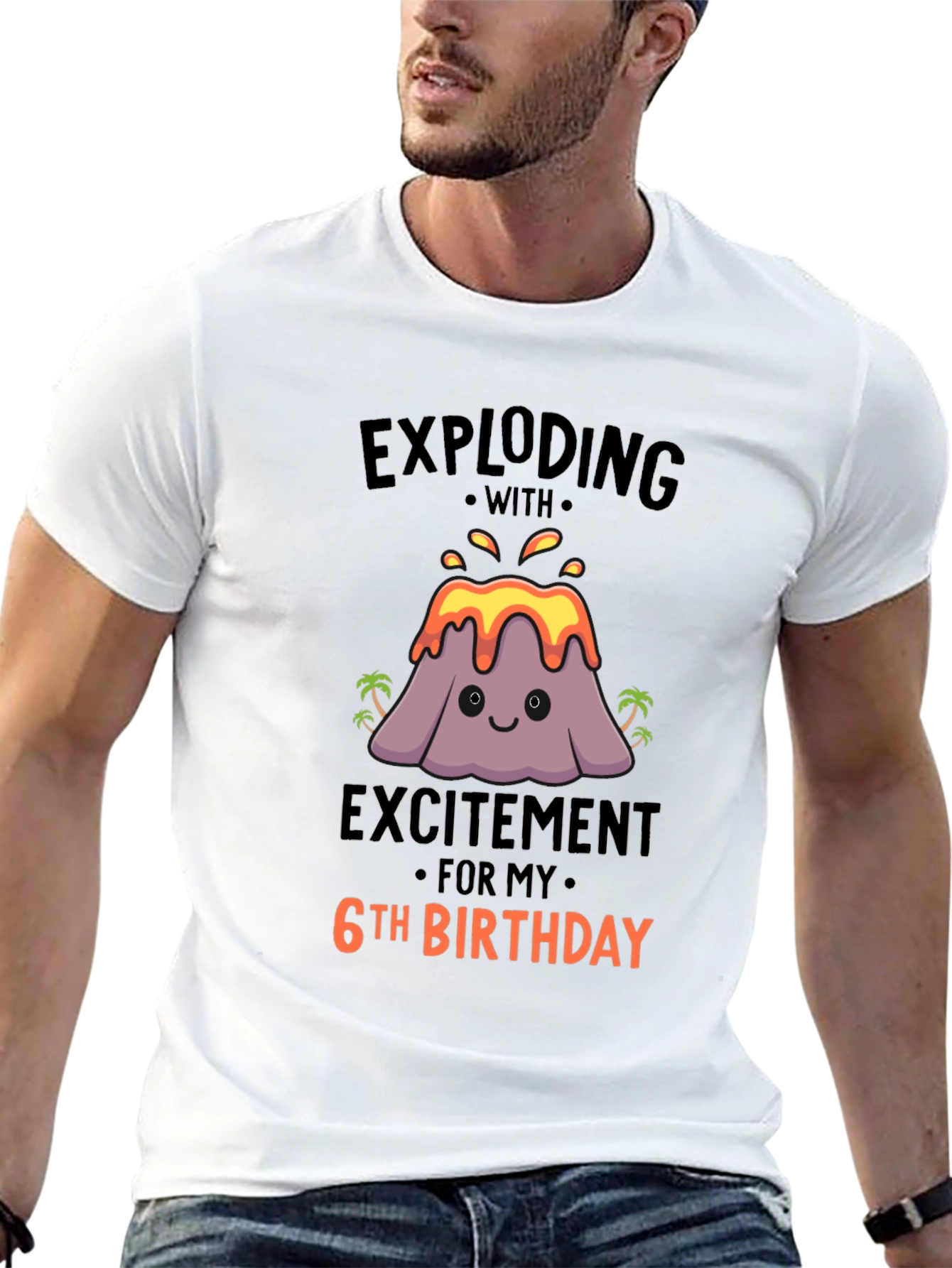 Exploding With Excitement 6th Birthday T-Shirt