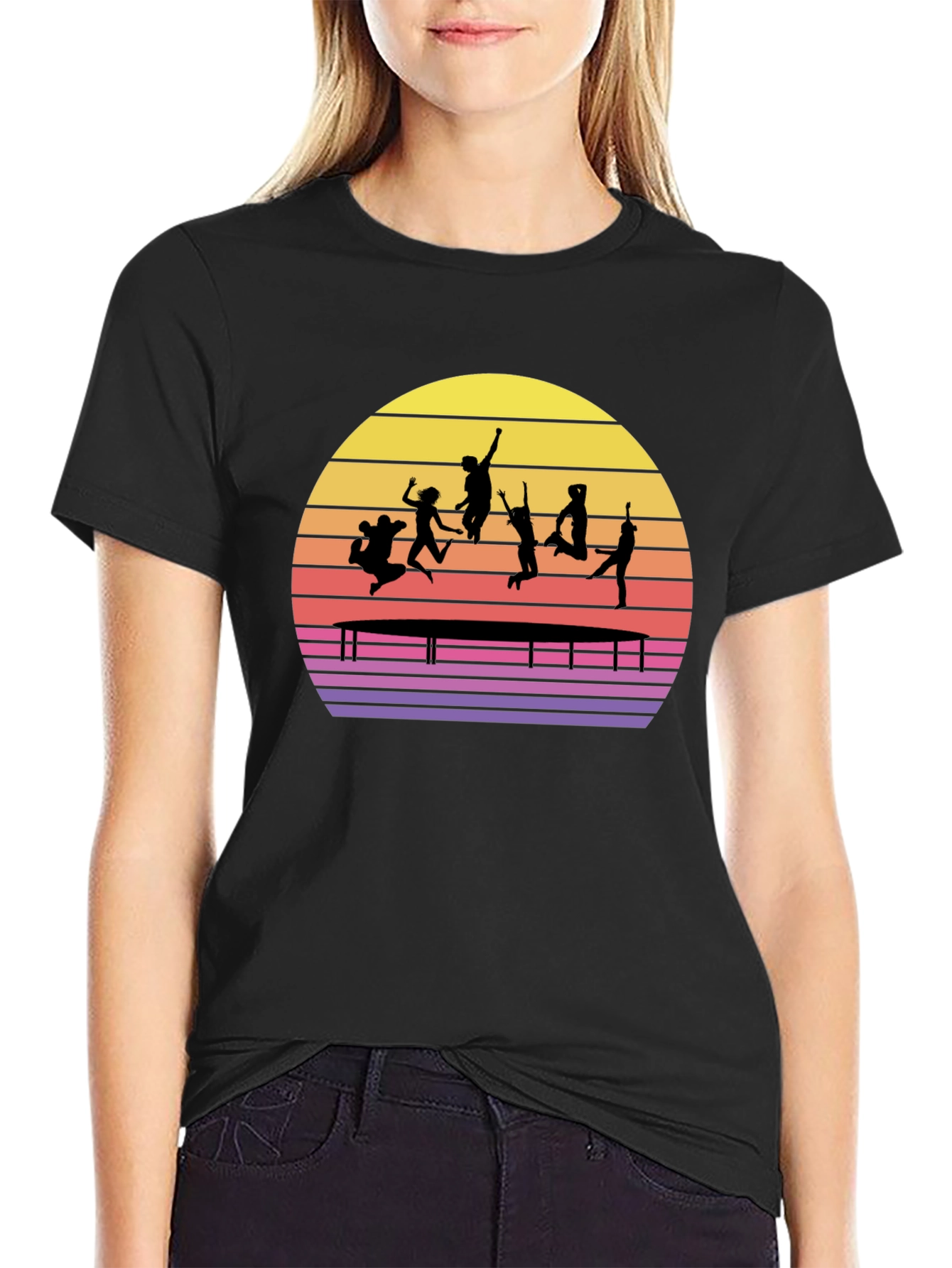 Trampoline Sunset Graphic Tee