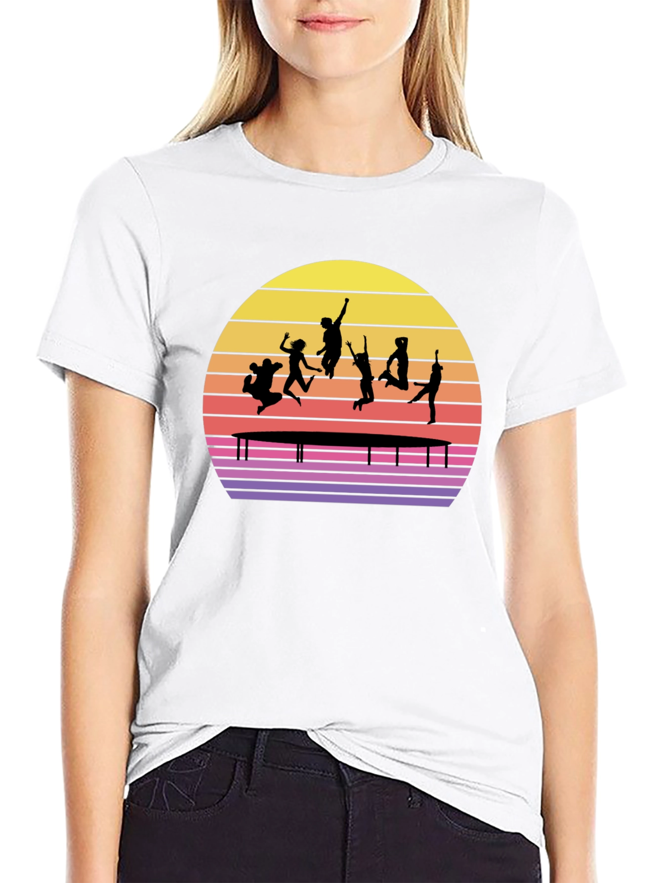 Trampoline Sunset Graphic Tee