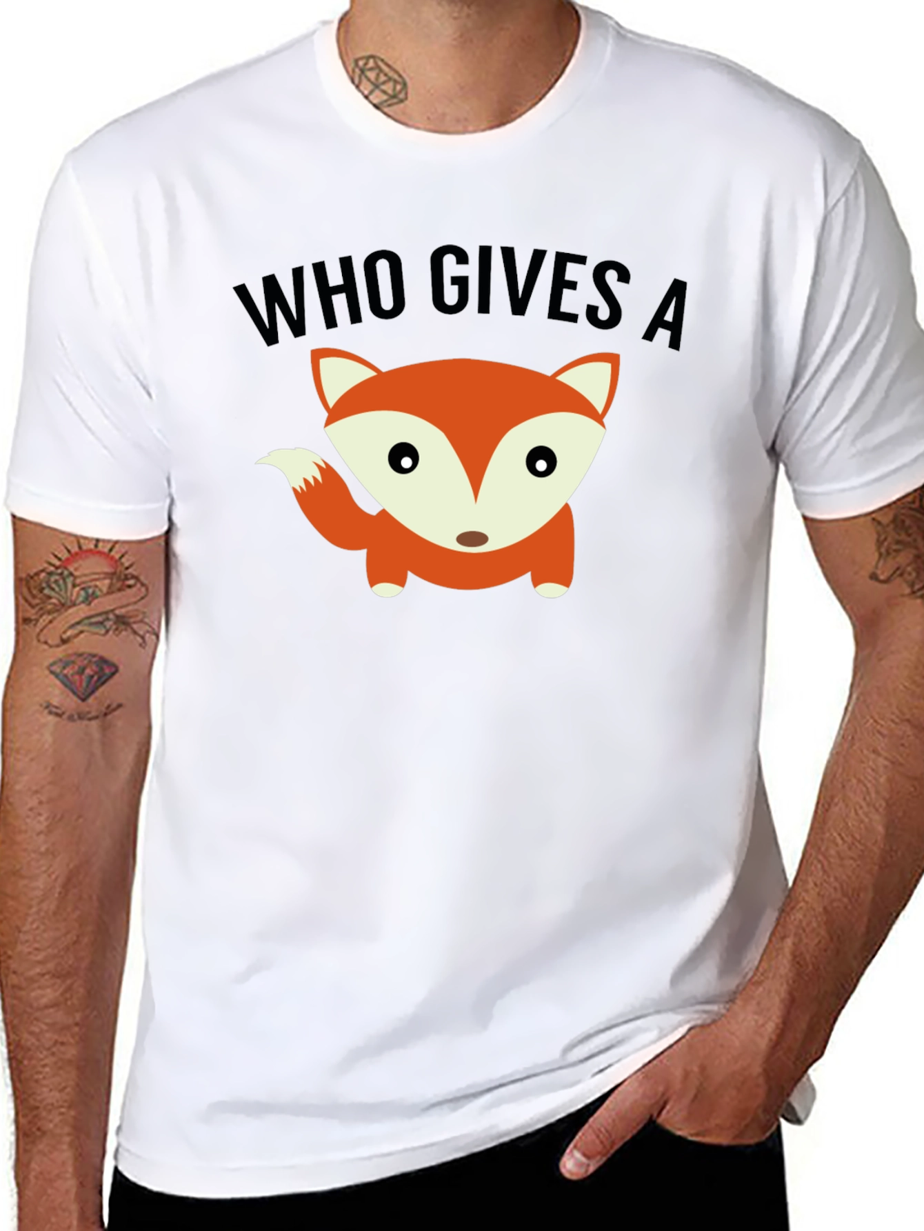 Who Gives a Fox Funny Graphic Tee