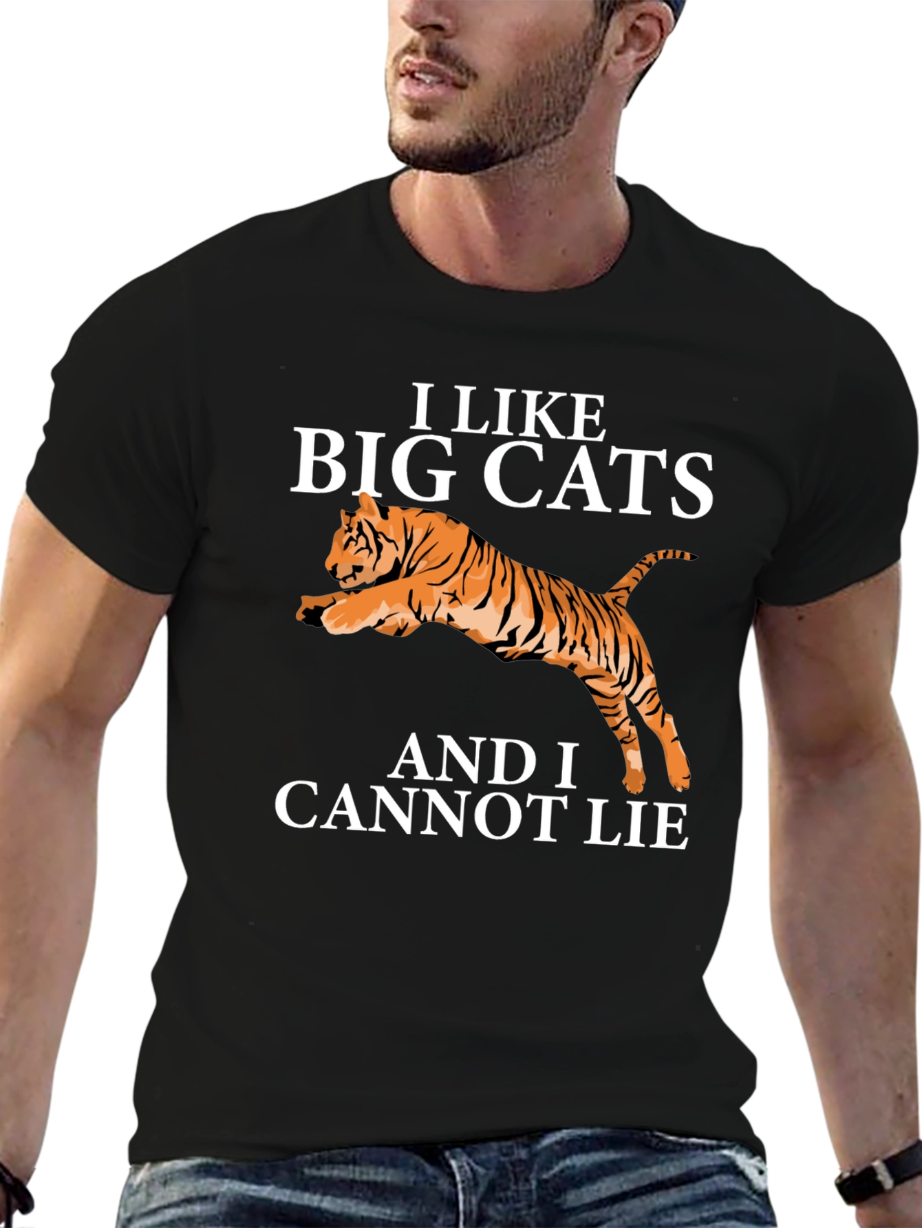 I Like Big Cats T-Shirt Funny Tiger Tee