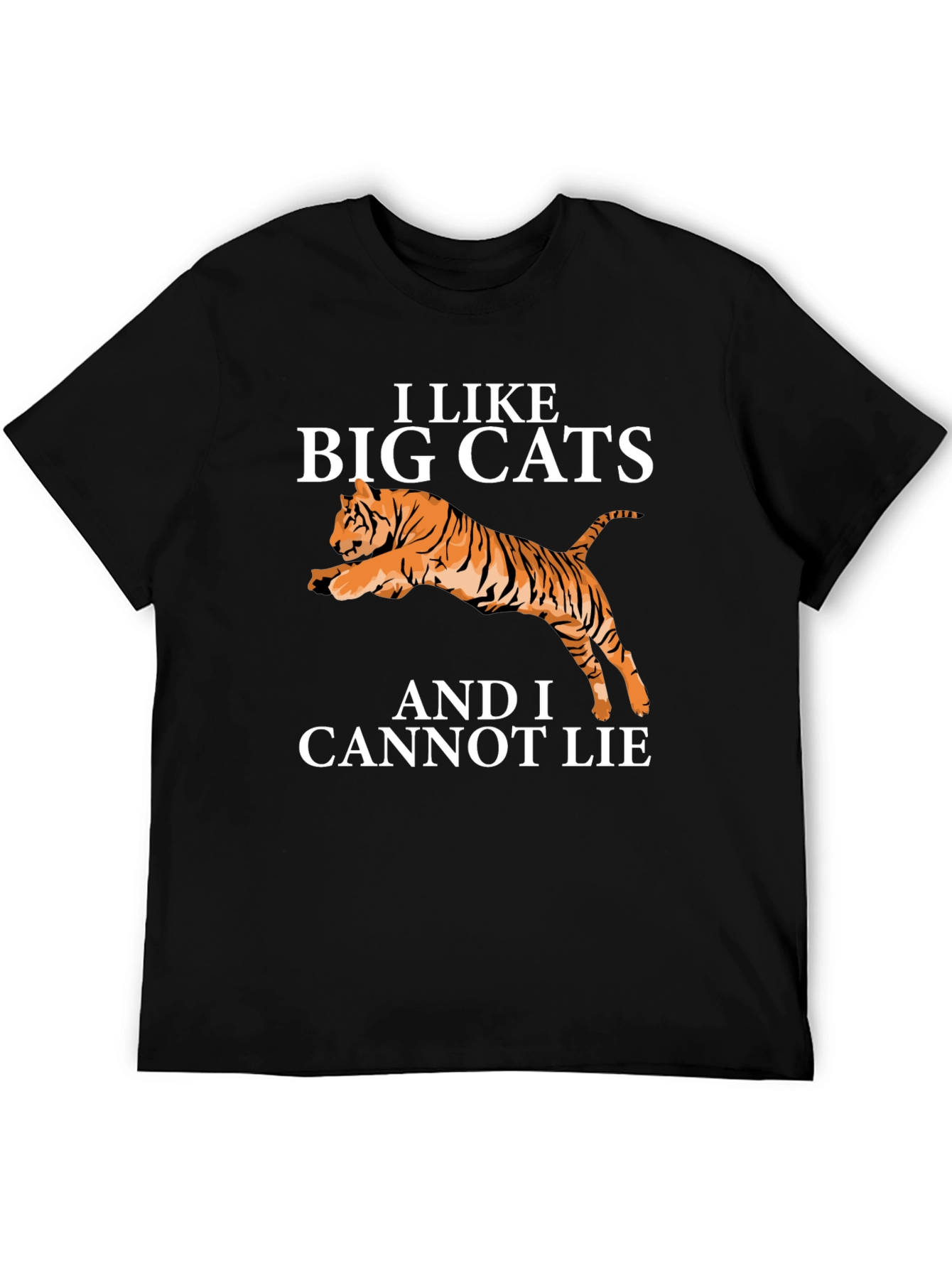 I Like Big Cats T-Shirt Funny Tiger Tee