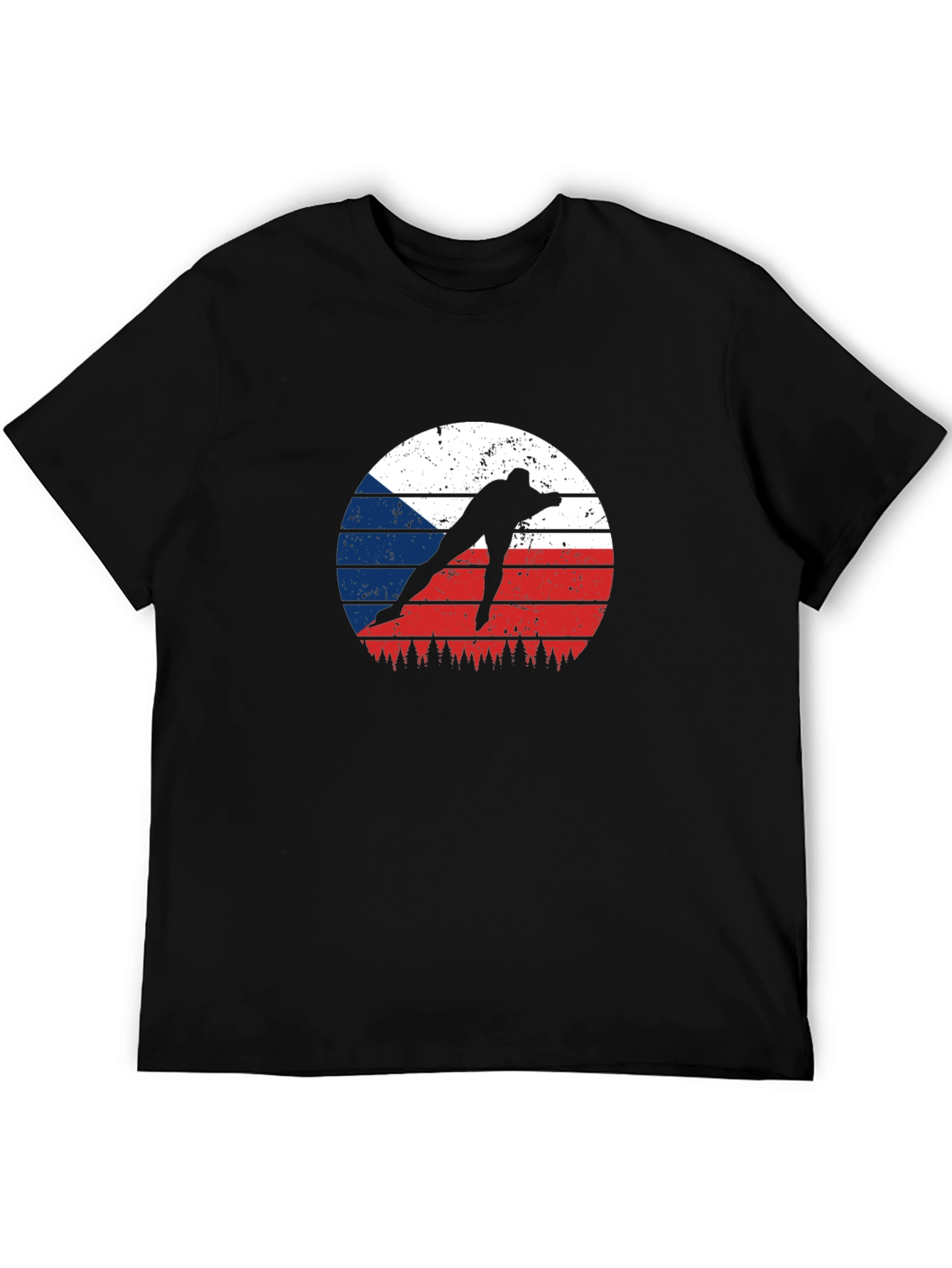 Czech Speed Skater T-Shirt - Retro Style