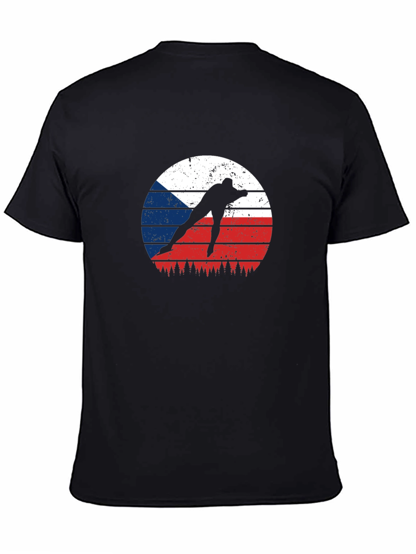 Czech Speed Skater T-Shirt - Retro Style