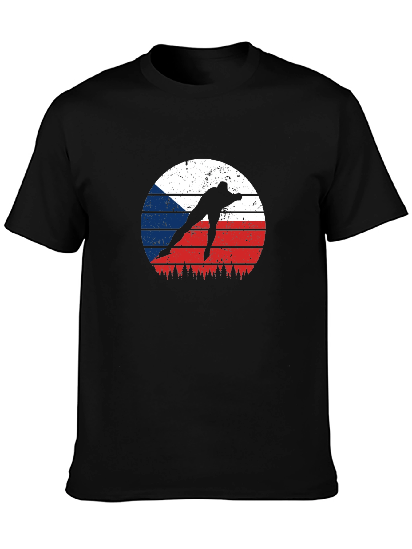 Czech Speed Skater T-Shirt - Retro Style