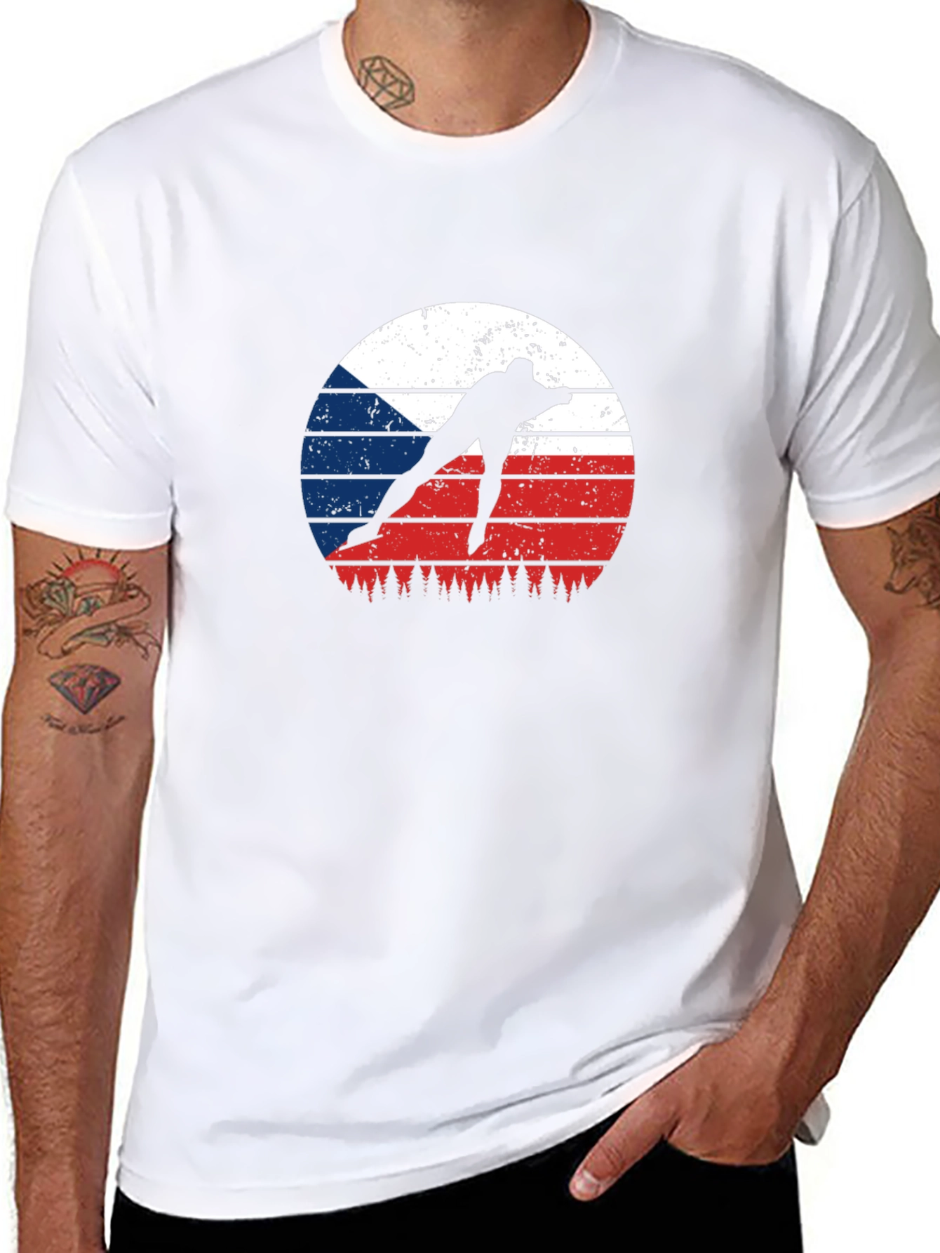 Czech Speed Skater T-Shirt - Retro Style