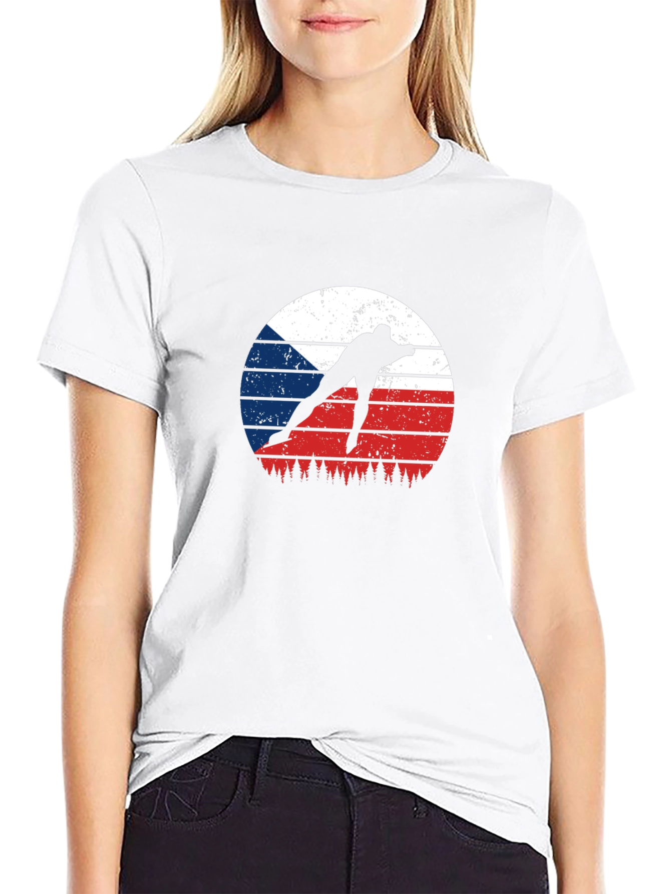 Czech Speed Skater T-Shirt - Retro Style