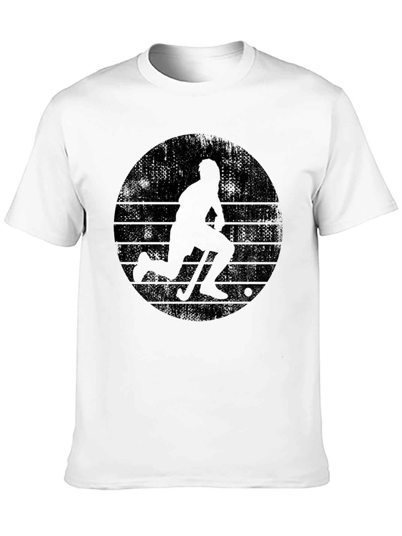 Hockey Player Graphic Tee - Cool Retro Design