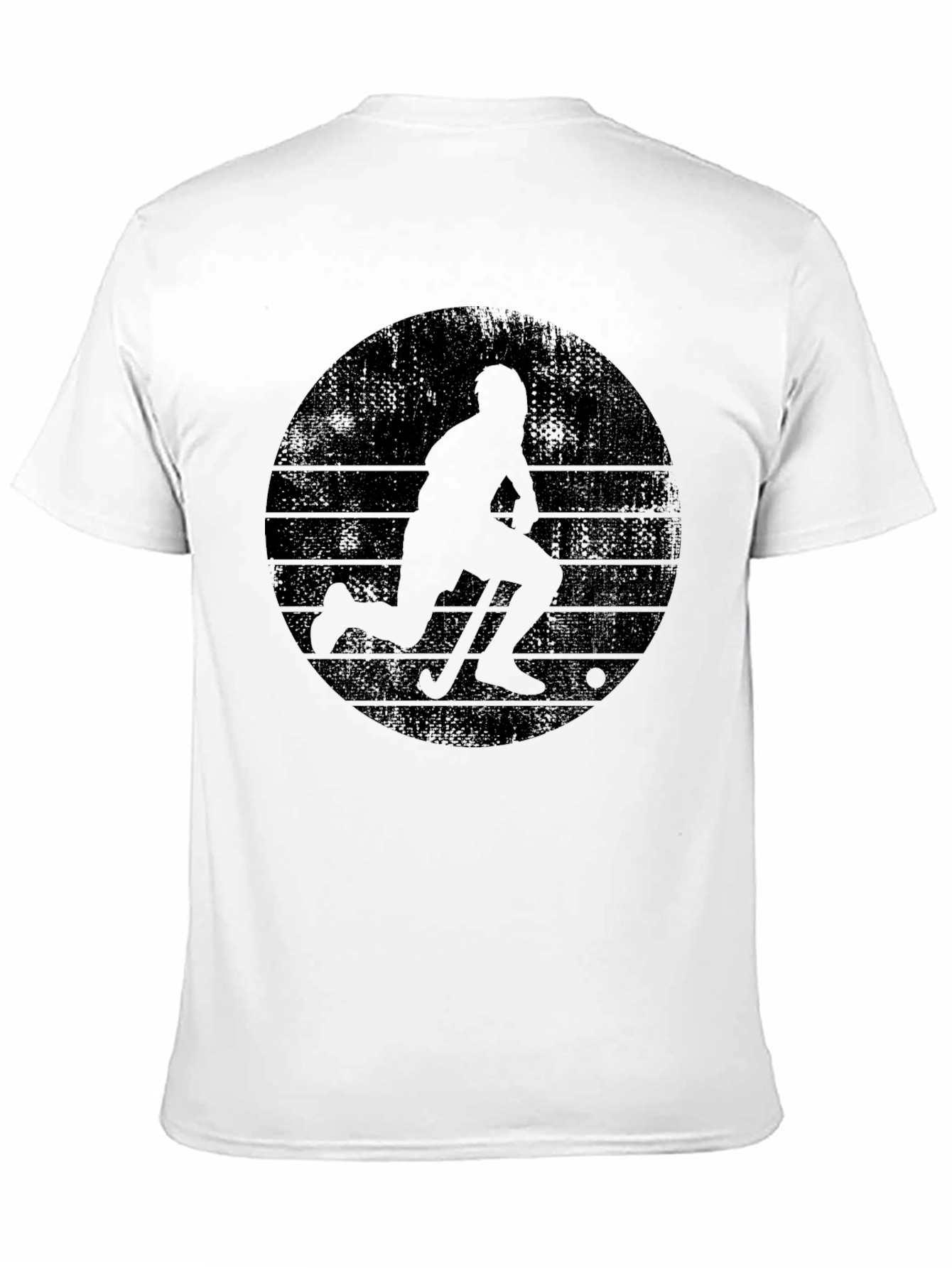 Hockey Player Graphic Tee - Cool Retro Design
