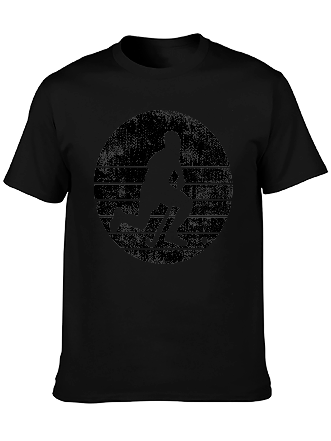 Hockey Player Graphic Tee - Cool Retro Design