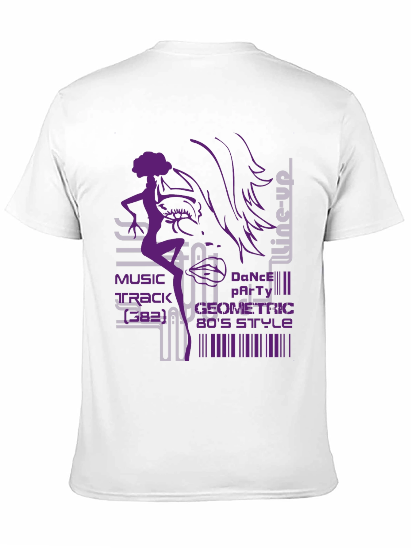 Geometric 80s Style Dance T-Shirt