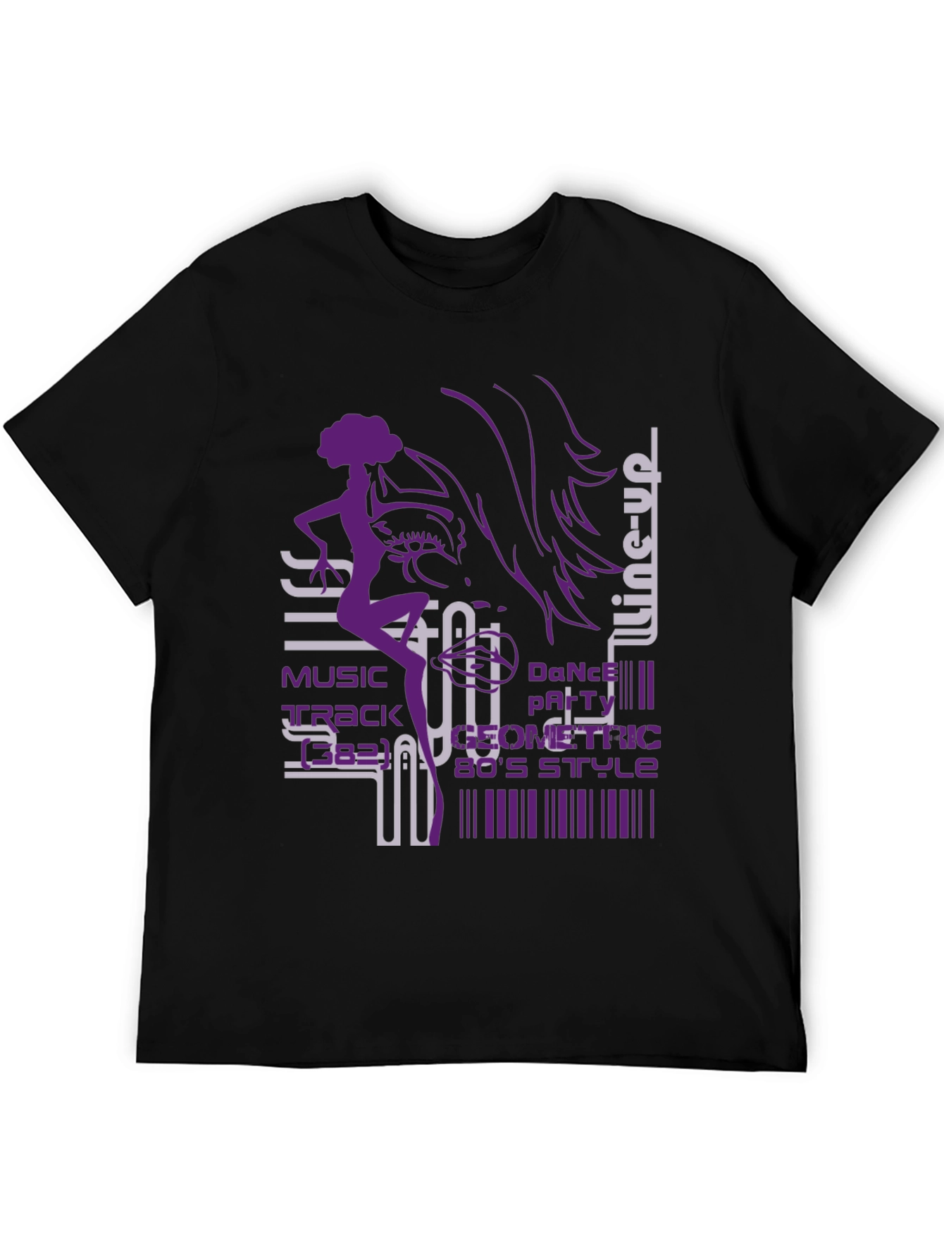 Geometric 80s Style Dance T-Shirt