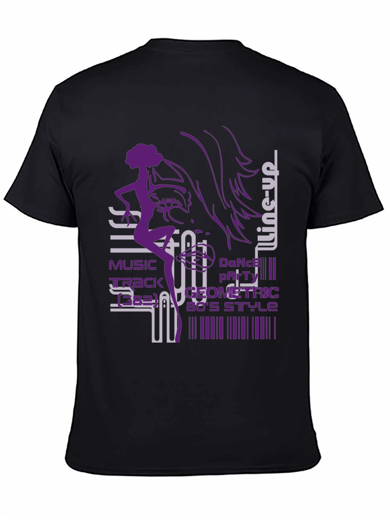 Geometric 80s Style Dance T-Shirt