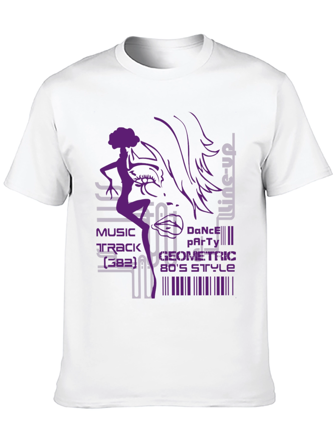 Geometric 80s Style Dance T-Shirt