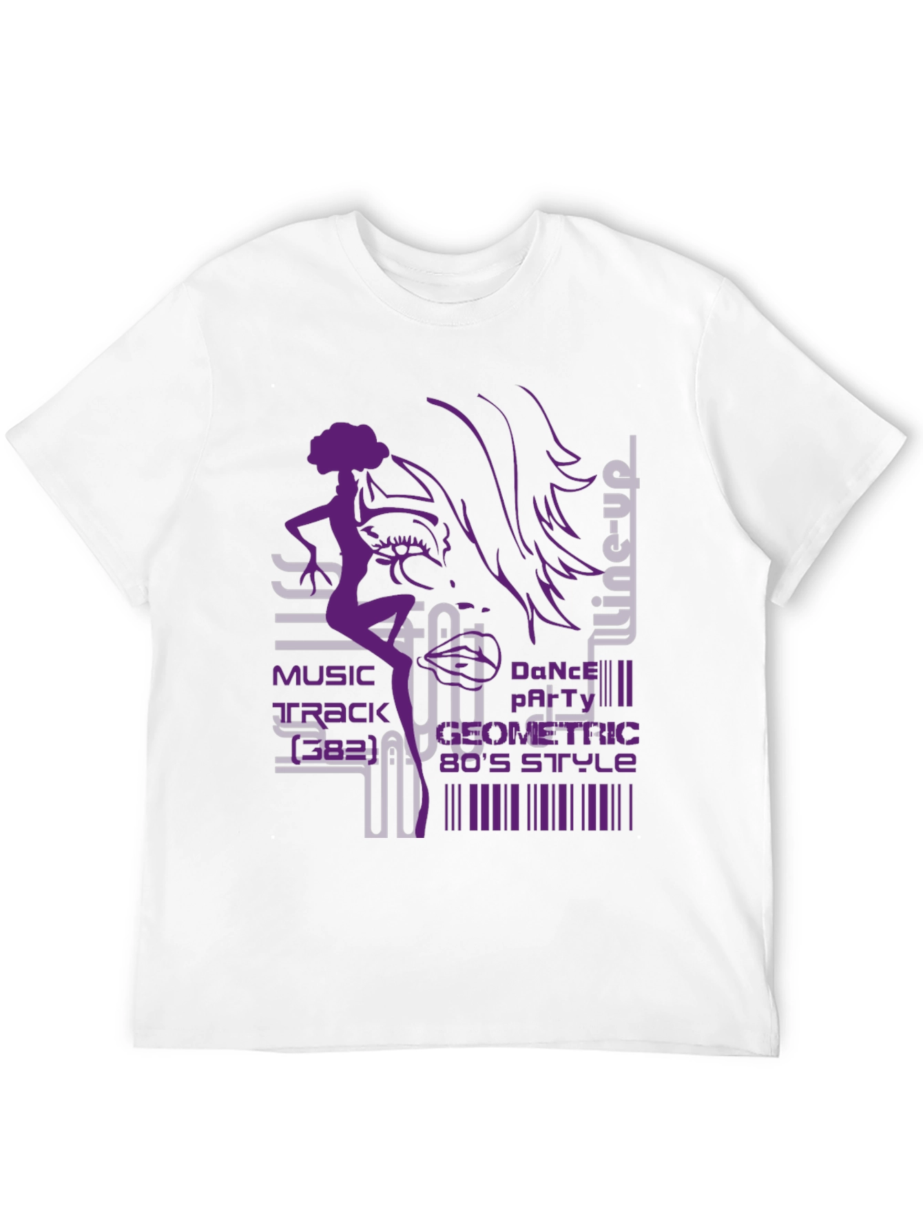 Geometric 80s Style Dance T-Shirt