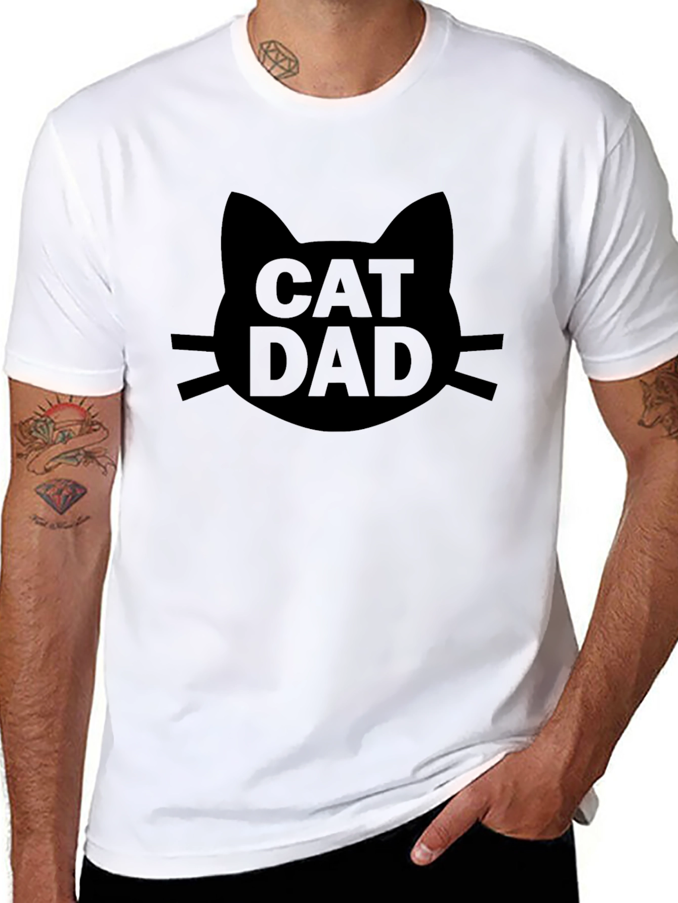 Cat Dad T-Shirt - Cool Cat Lover Gift