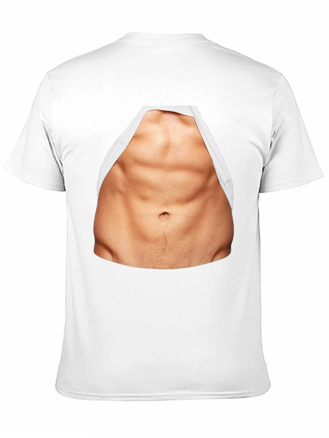 Funny Abs Print T-Shirt