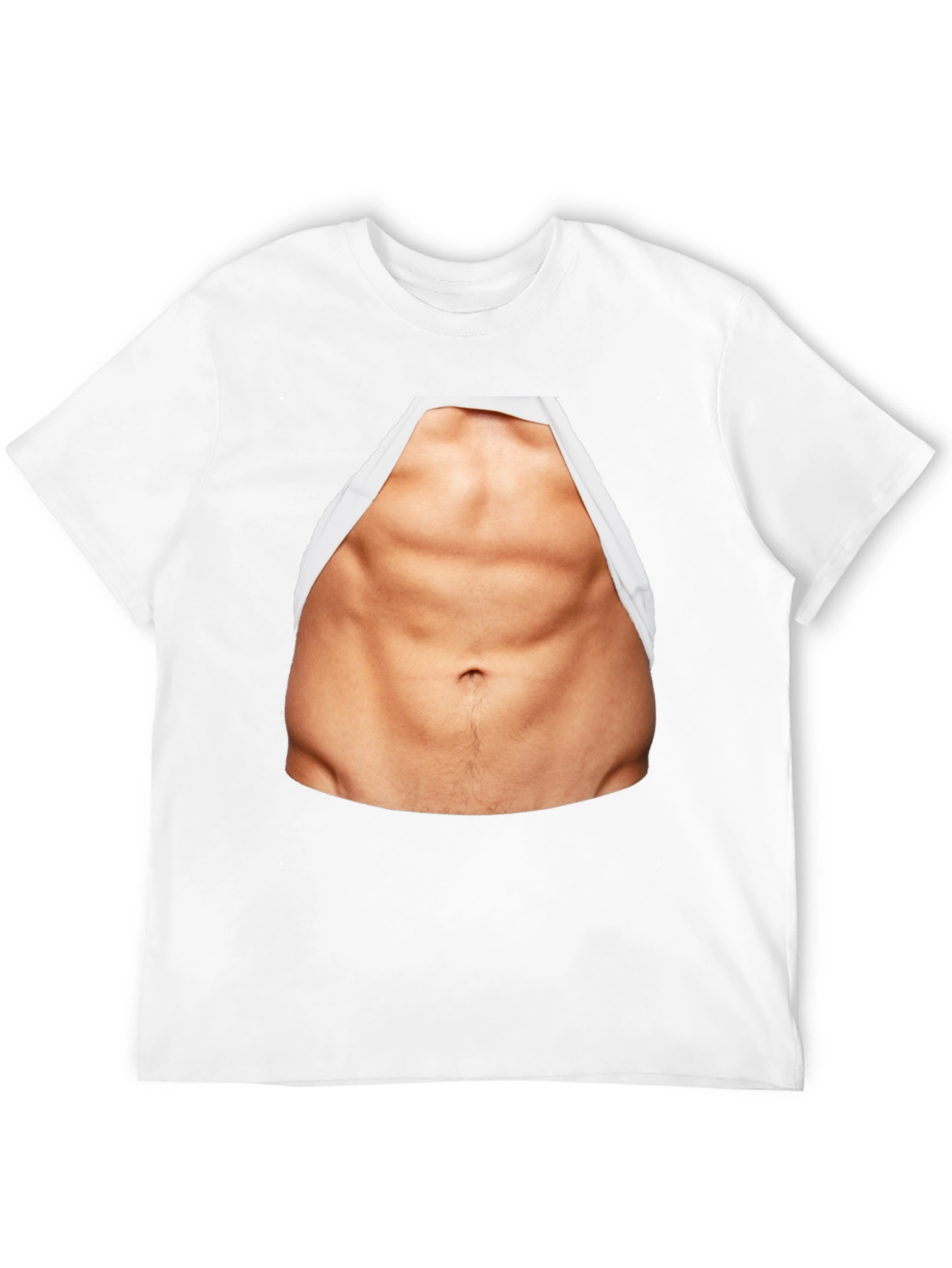 Funny Abs Print T-Shirt