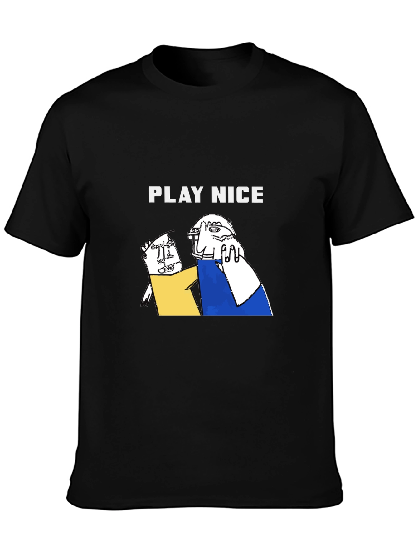 Play Nice Graphic Print Tee - Black