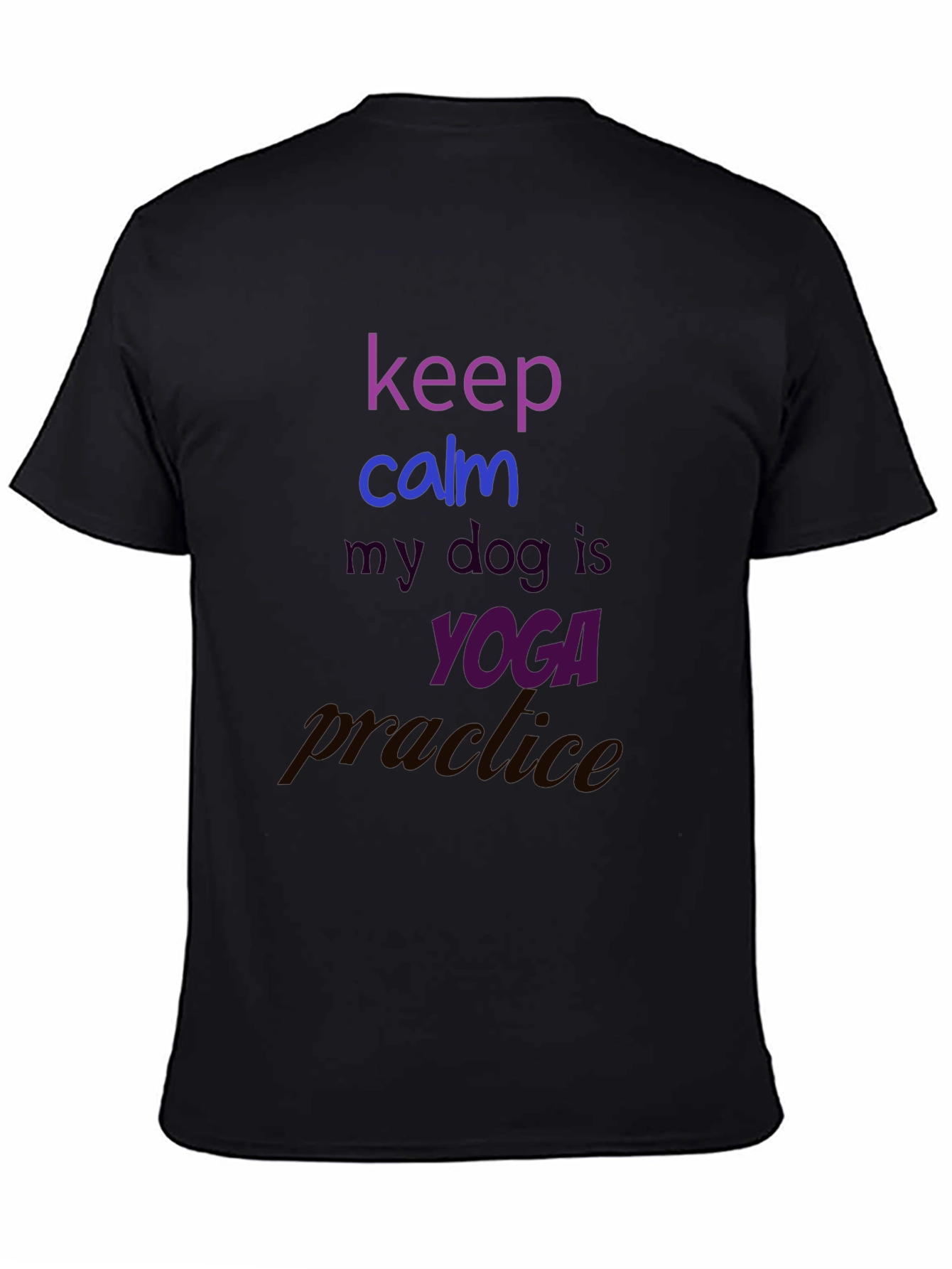 Keep Calm Dog Yoga Practice T-Shirt
