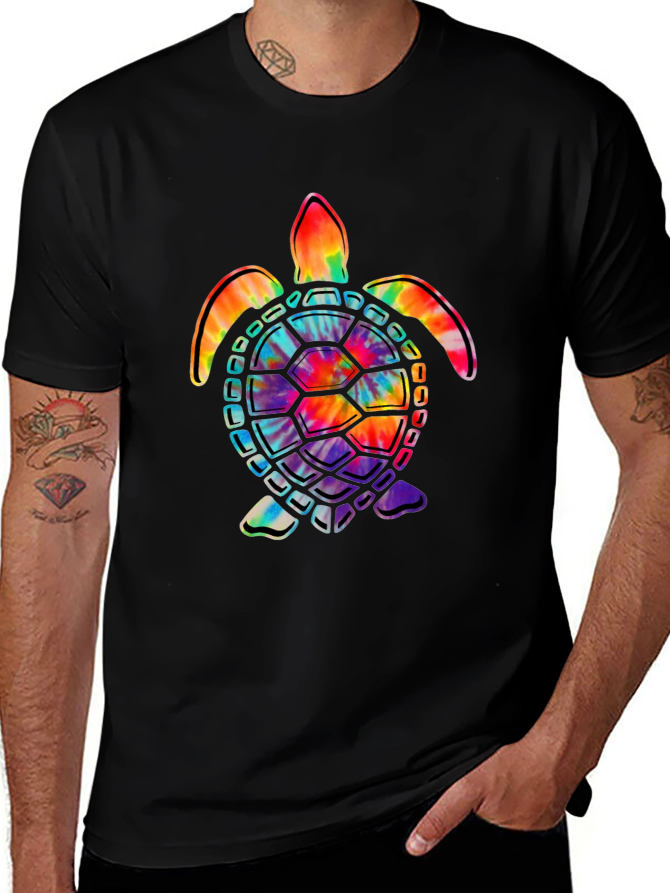 Tie-Dye Turtle Graphic Tee