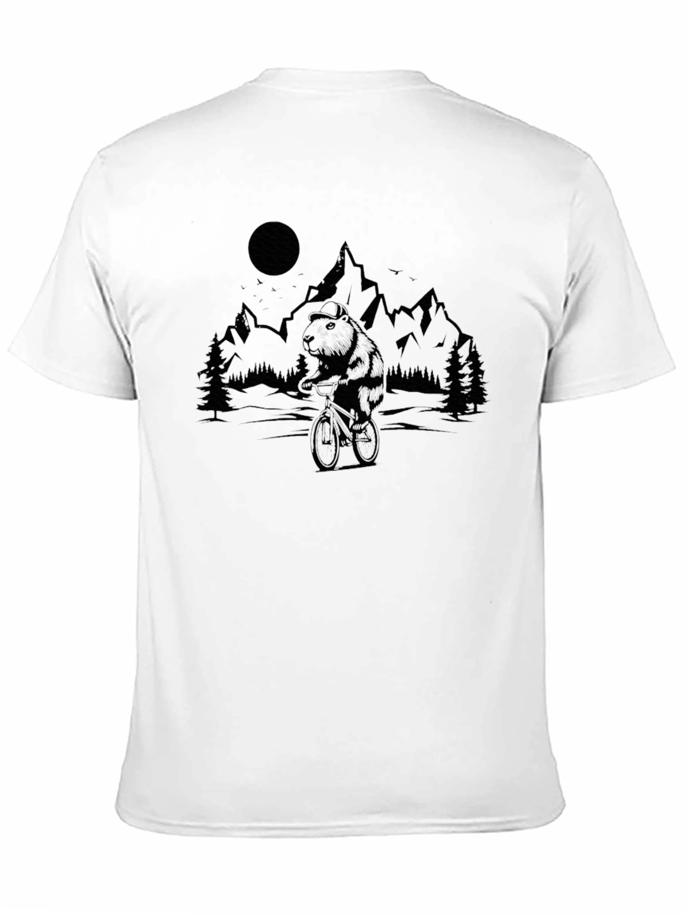 Bear Mountain Biking Graphic Tee - Black