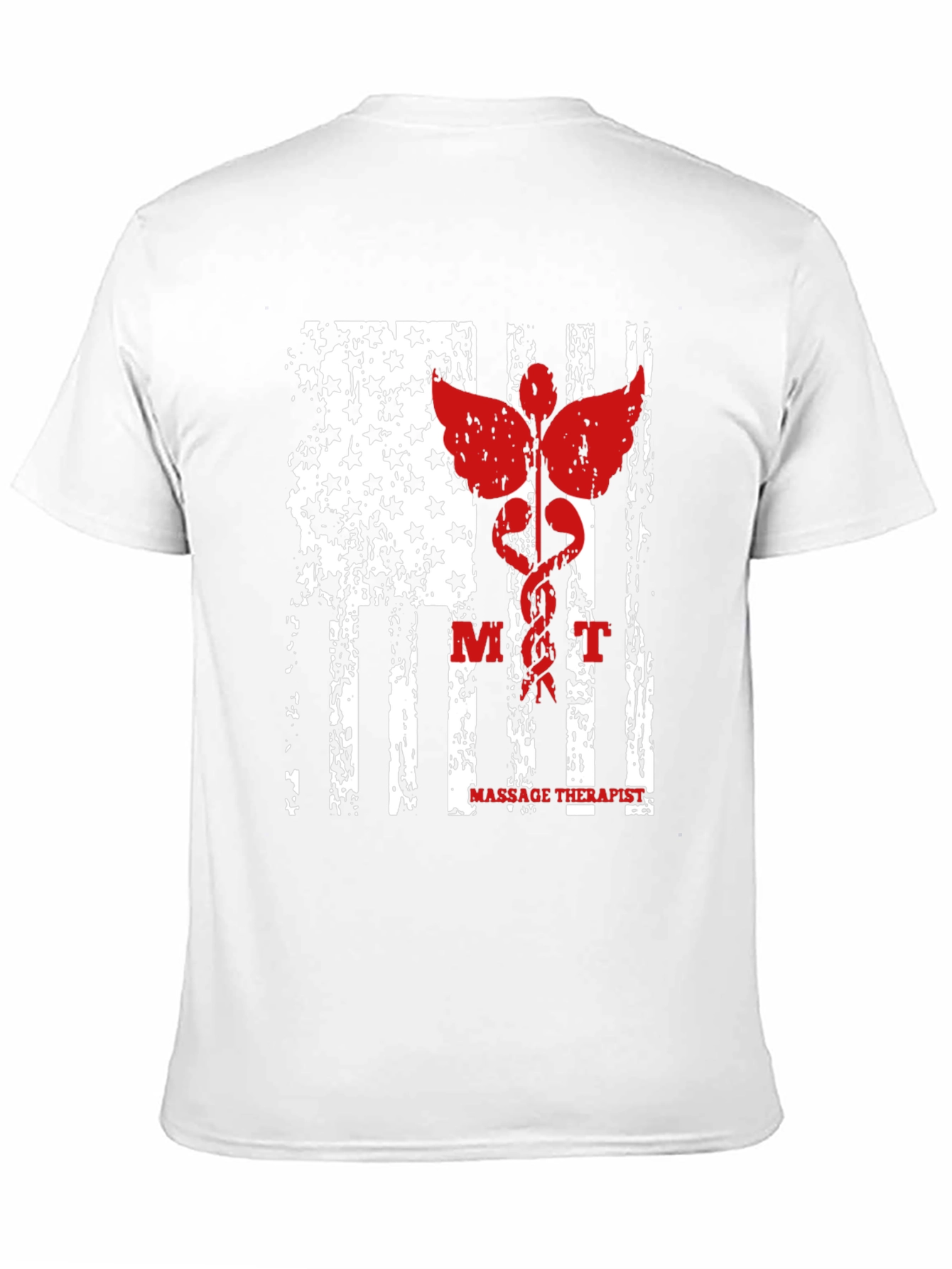 Massage Therapist American Flag Graphic Tee