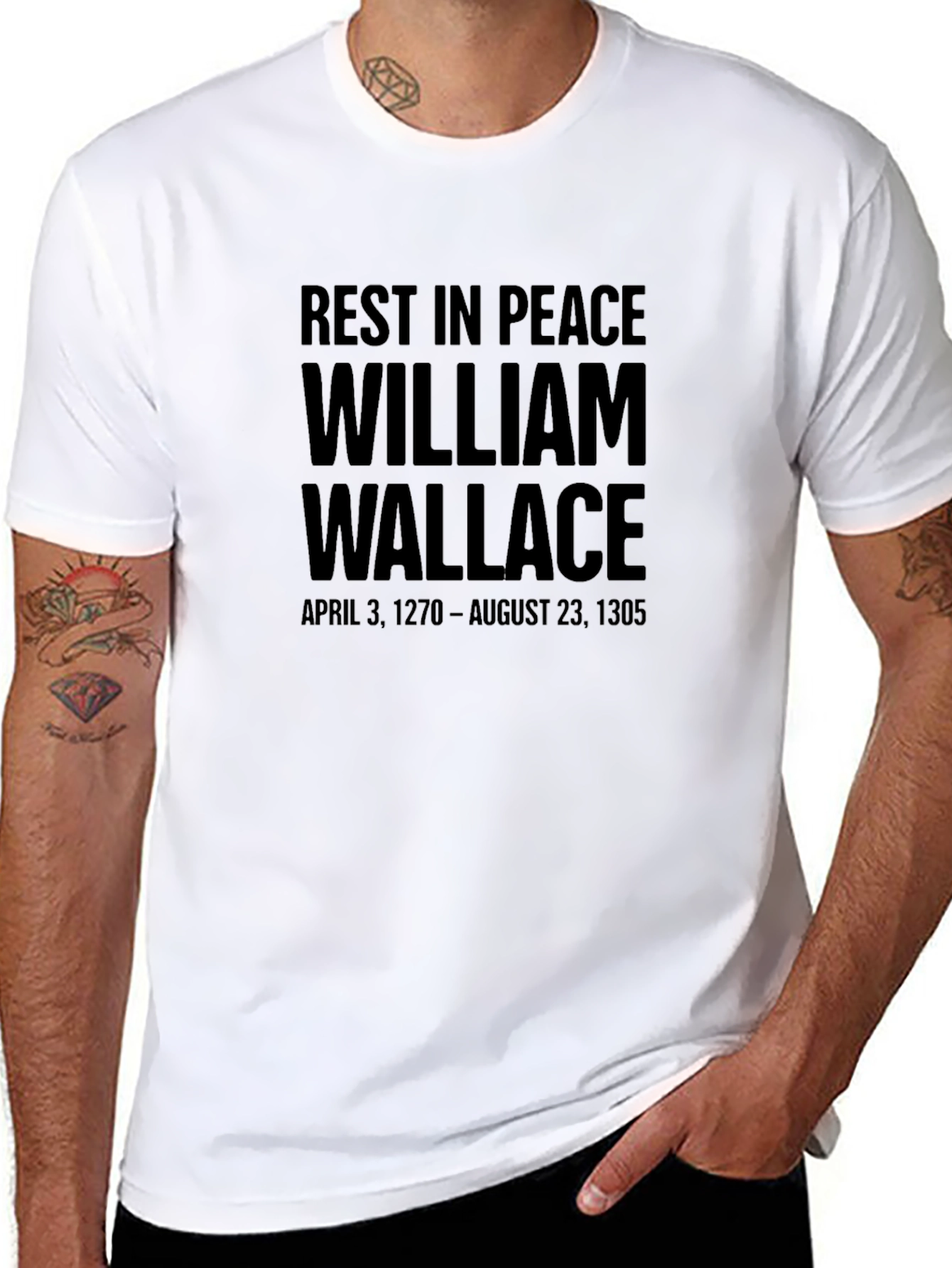 William Wallace Rest In Peace Graphic T-Shirt